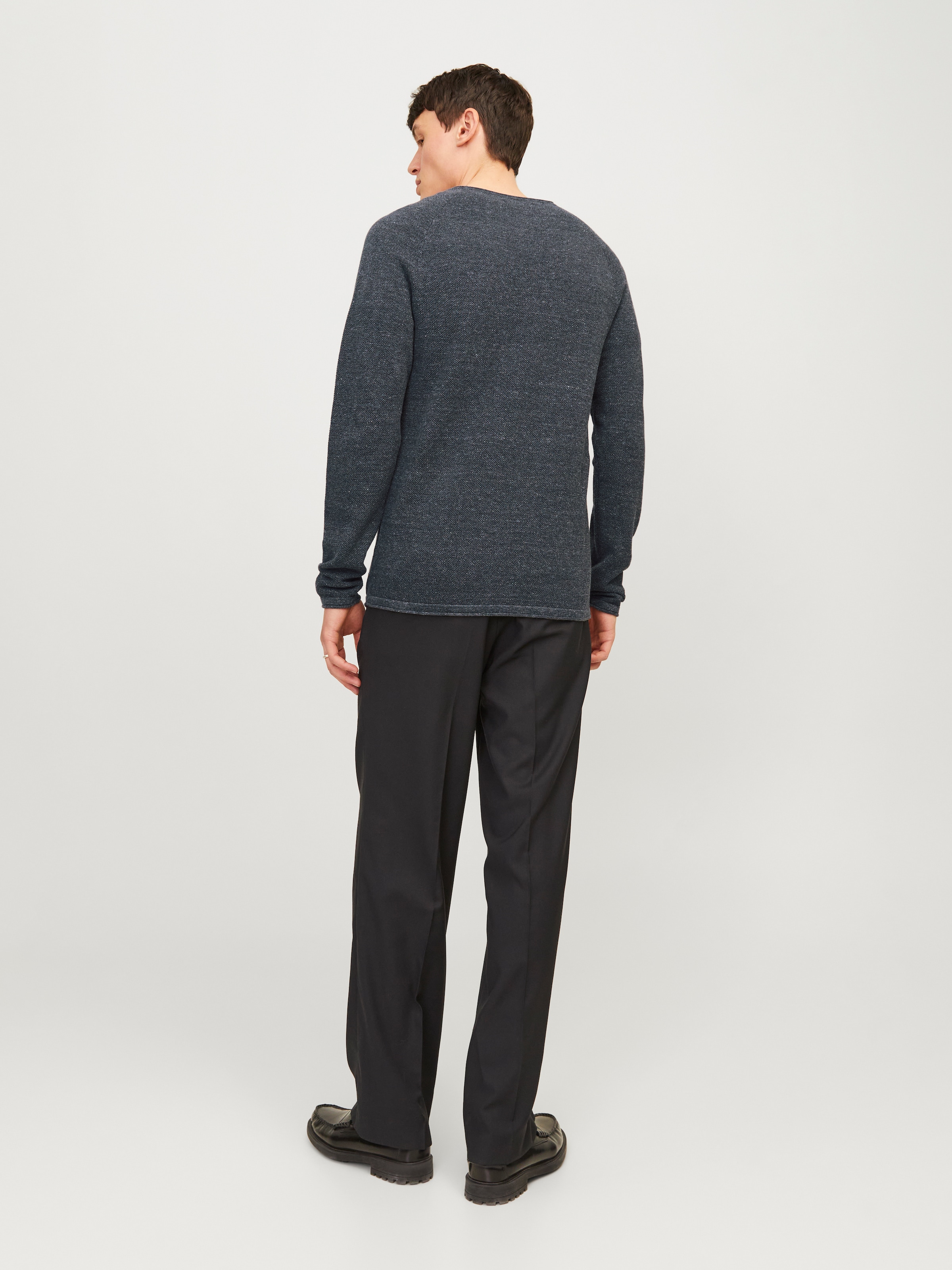 Jack & Jones Rundhalspullover »JJEHILL Pullover mit angenehmem Tragegefühl« Modisch, schmal, Baumwolle, Rundhals