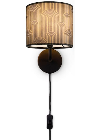 Paco Home Wandleuchte »Luca Pillar« Stofflampe o...