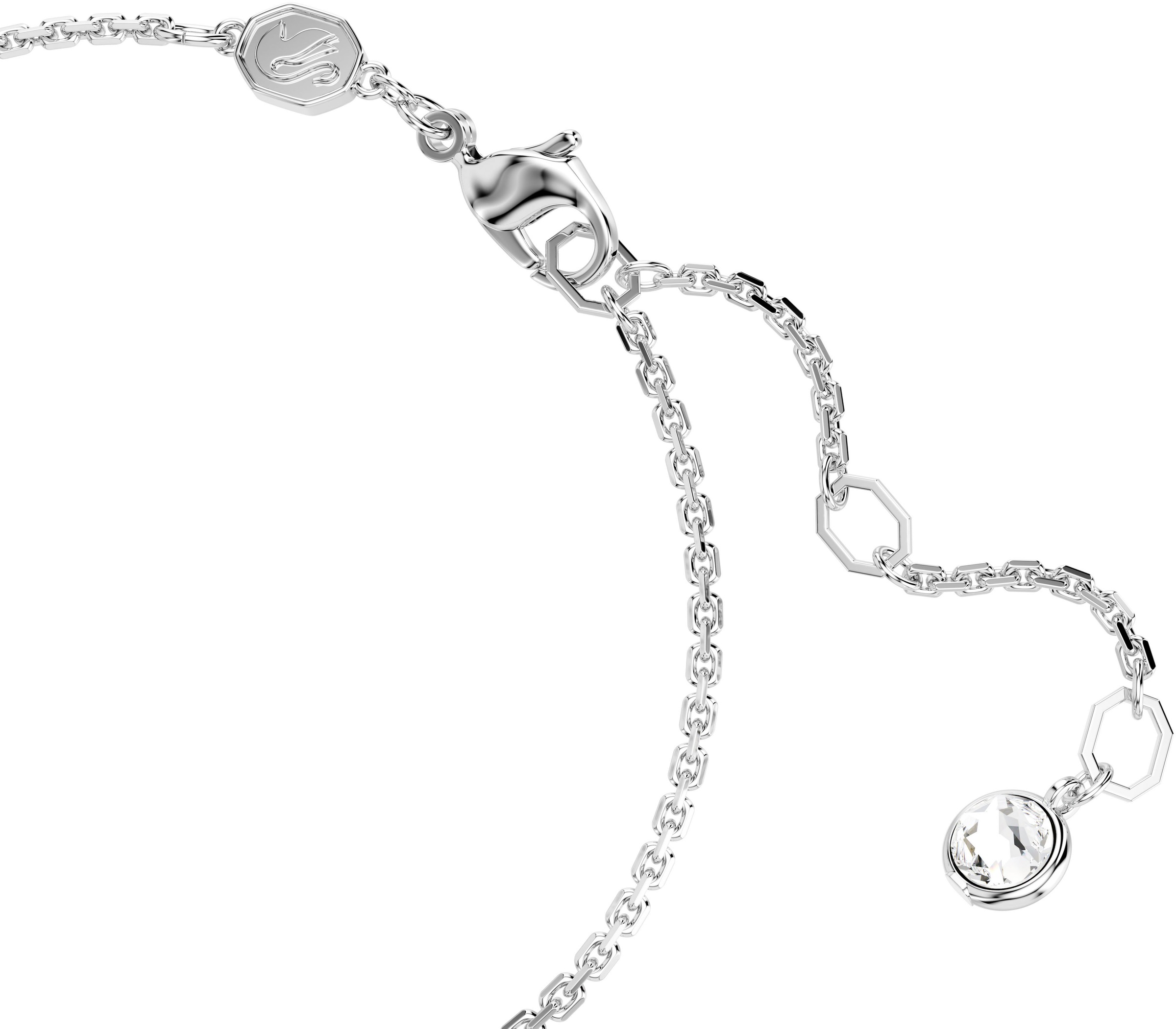 Armband SWAROVSKI "Hyperbola" Gr. M, silber (metallfarben, kristallweiß, kristallweiß), Armbänder, Damen, M, Metall, Armband, mit Swarovski Kristall 4