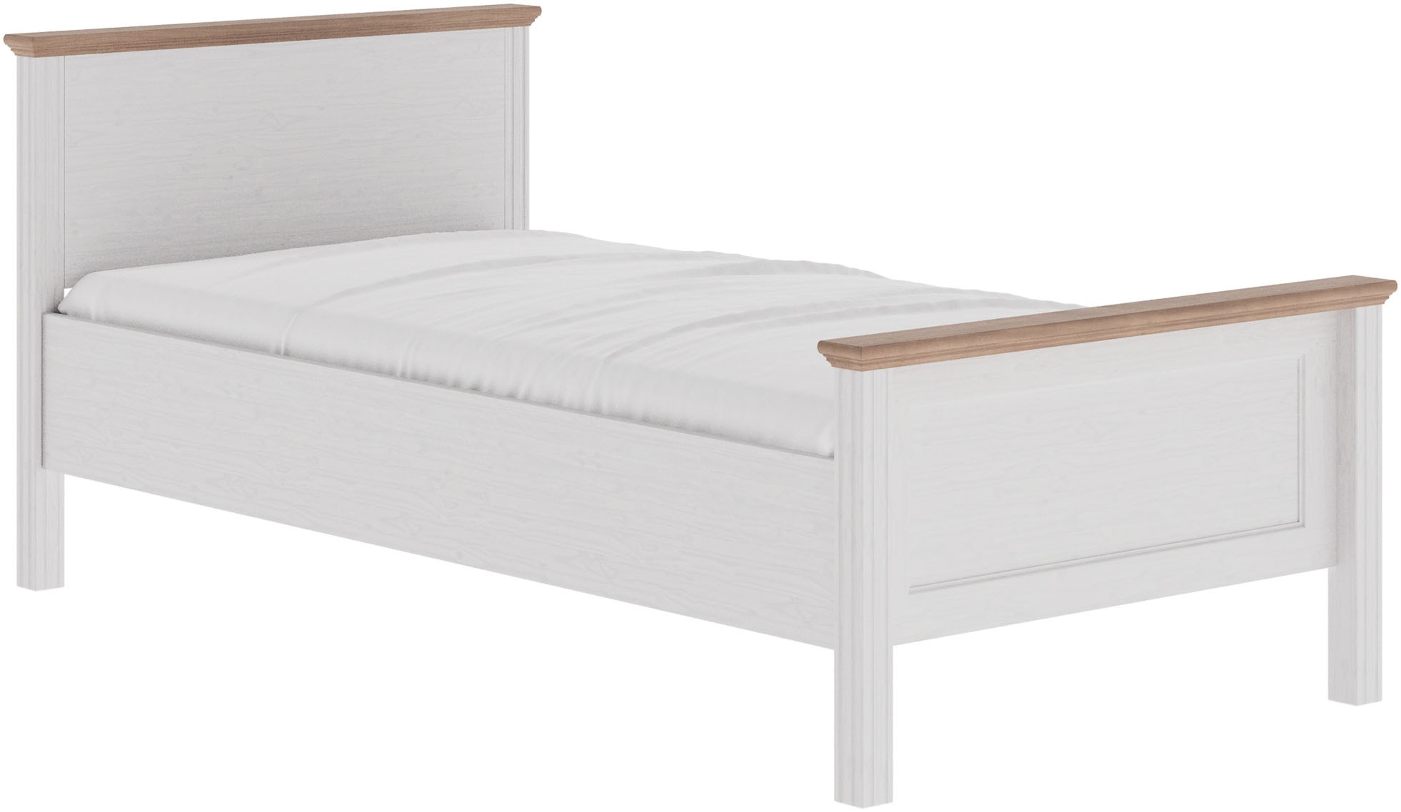 Inter Link Massivholzbett "Bett Maluno" Kiefer Massiv, ohne Lattenrost, 90/ günstig online kaufen