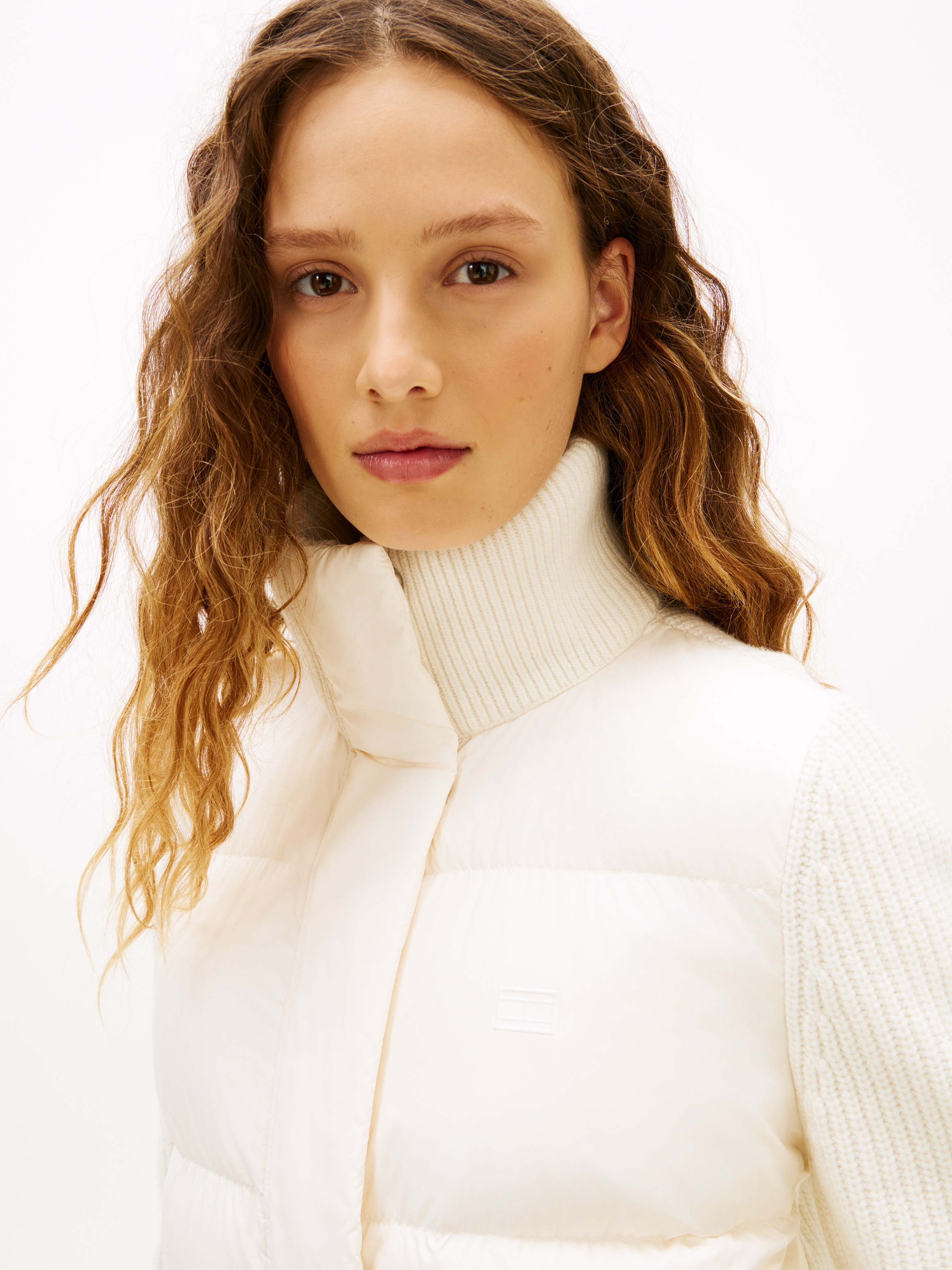 Tommy Hilfiger Steppjacke "MODERN DOWN KNIT MIX REG JACKET" günstig online kaufen