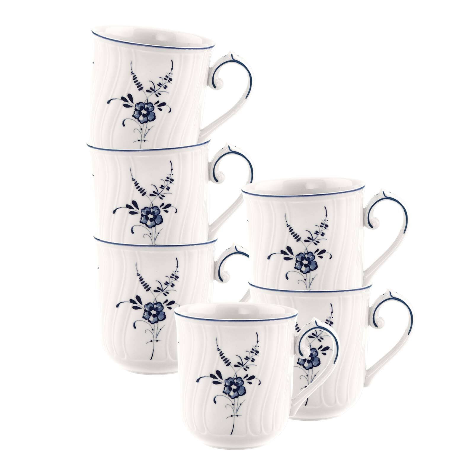 Villeroy & Boch Becher "Kaffeebecher Vieux Luxembourg 290 ml 6er Set weiß-b günstig online kaufen