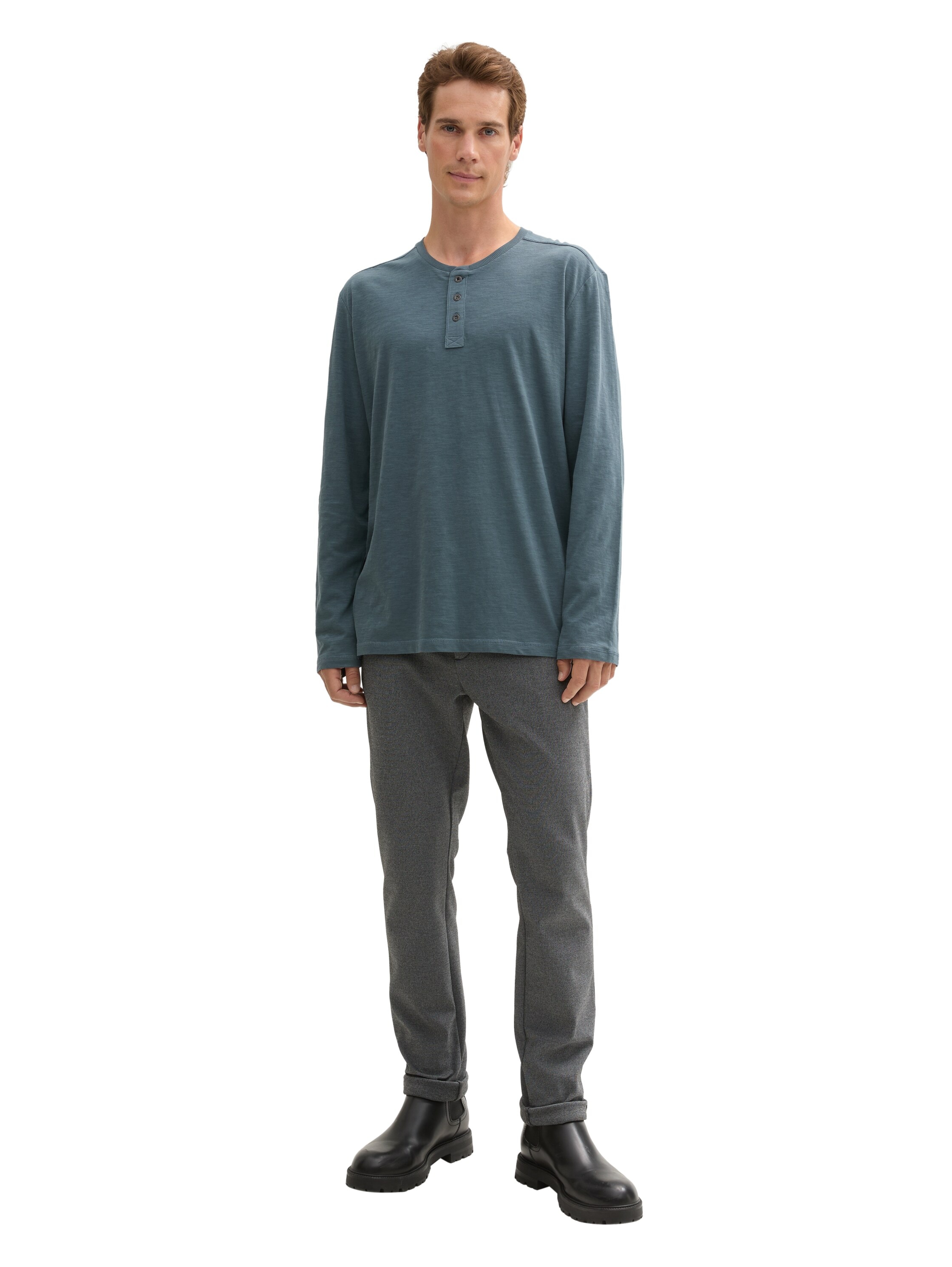 TOM TAILOR Henleyshirt, mit Henley Ausschnitt