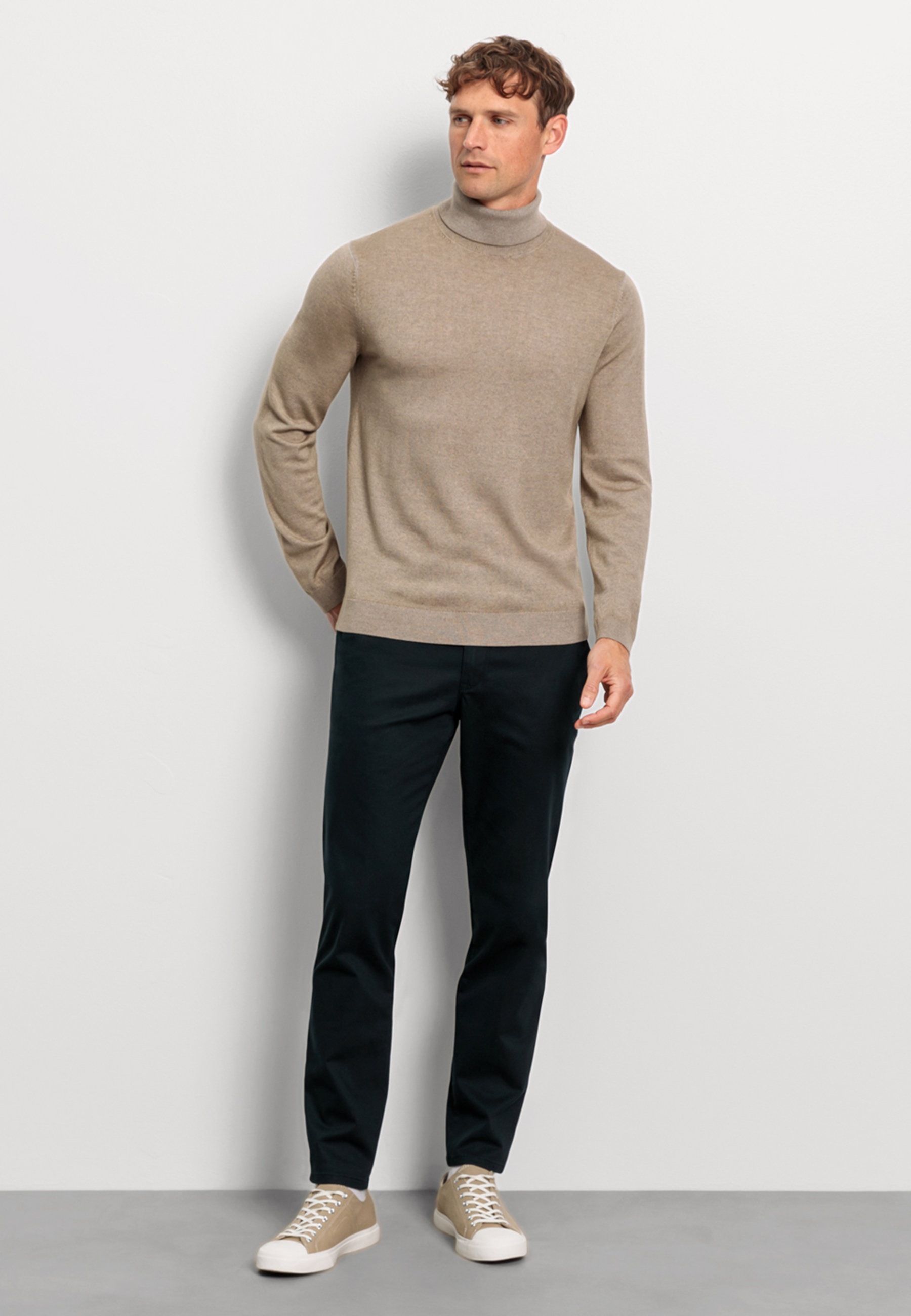 OLYMP Rollkragenpullover »OLYMP Casual Strick«