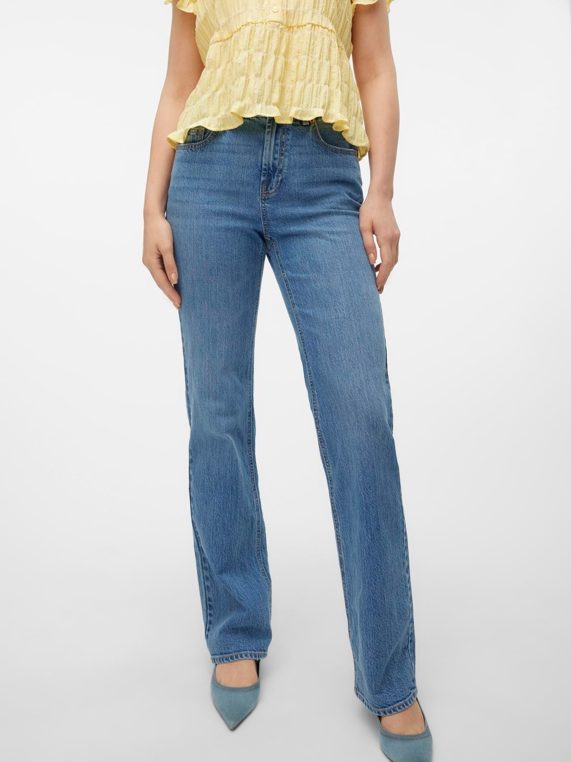 Gerade Jeans »VMTESSA HR STRAIGHT JEANS LI3114 GA NOOS«