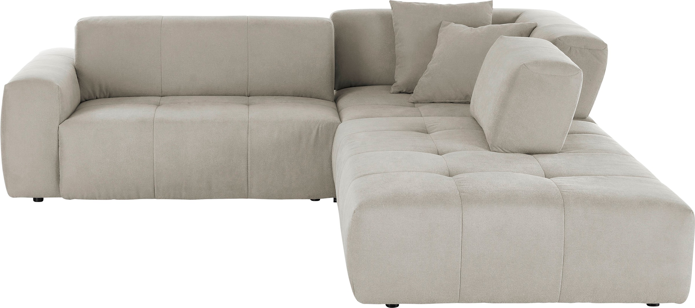 3C Candy Ecksofa »Yoshy Komfortsofa, bequem und modern, hochwertige Verarbeitungsdetails«, Zwei verschiedene Sitztiefen durch verstellbare Rückenlehne, L-Form