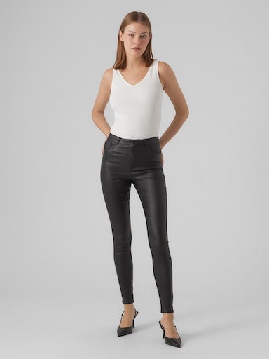 Vero Moda Lederimitathose »VMSOPHIA HR SKINNY COATED PANTS NOOS« bestellen  | BAUR