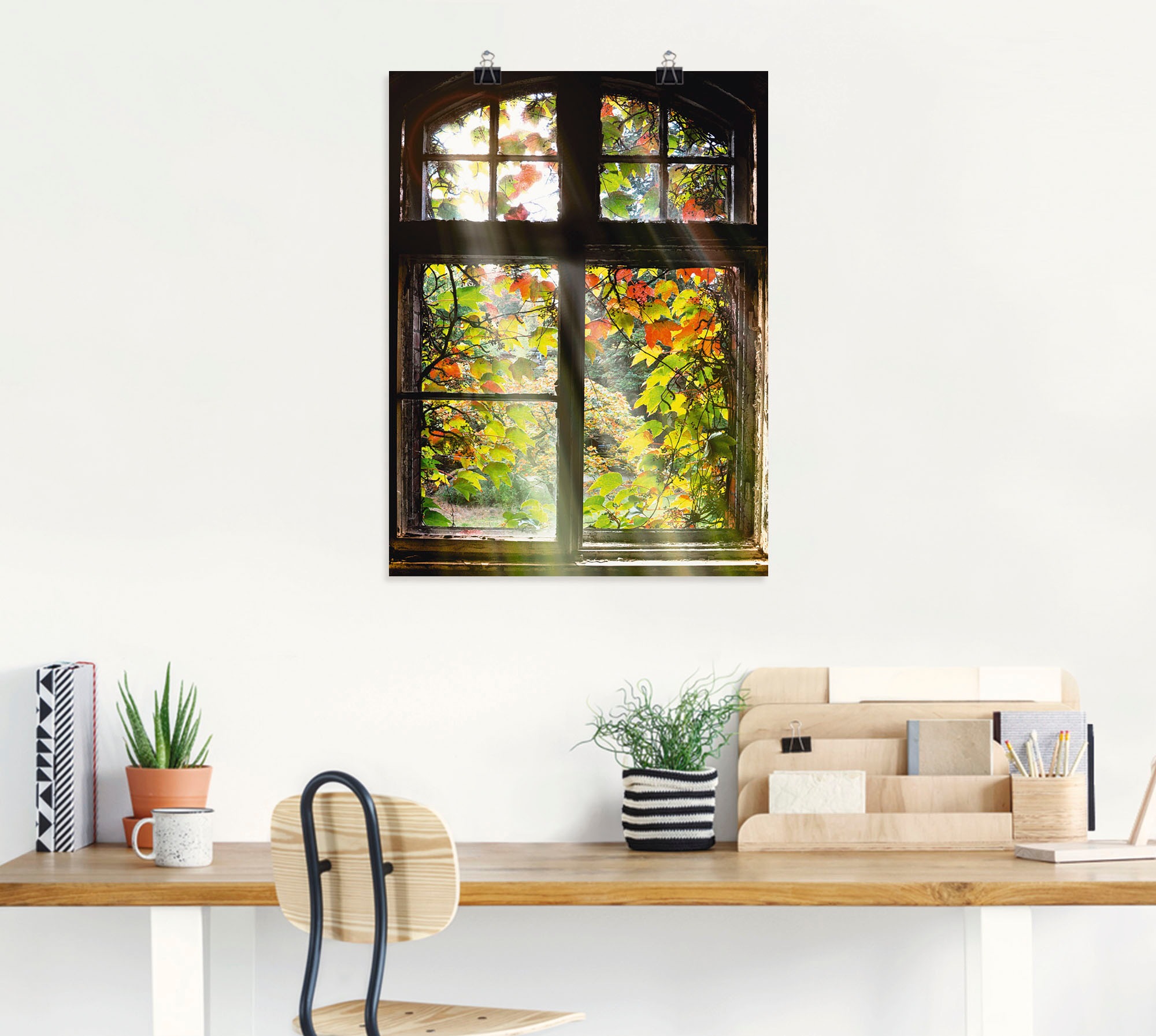 Artland Wandbild "Altbau" Fenster & Türen 1 Stk. tlg. als Alubild, Outdoorb günstig online kaufen
