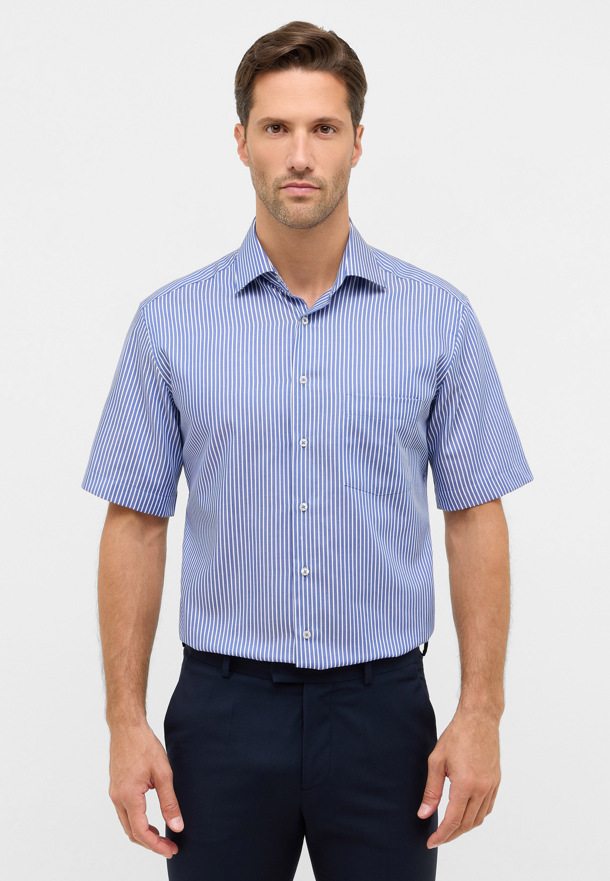 Eterna Kurzarmhemd "MODERN FIT", NON IRON (bügelfrei) günstig online kaufen