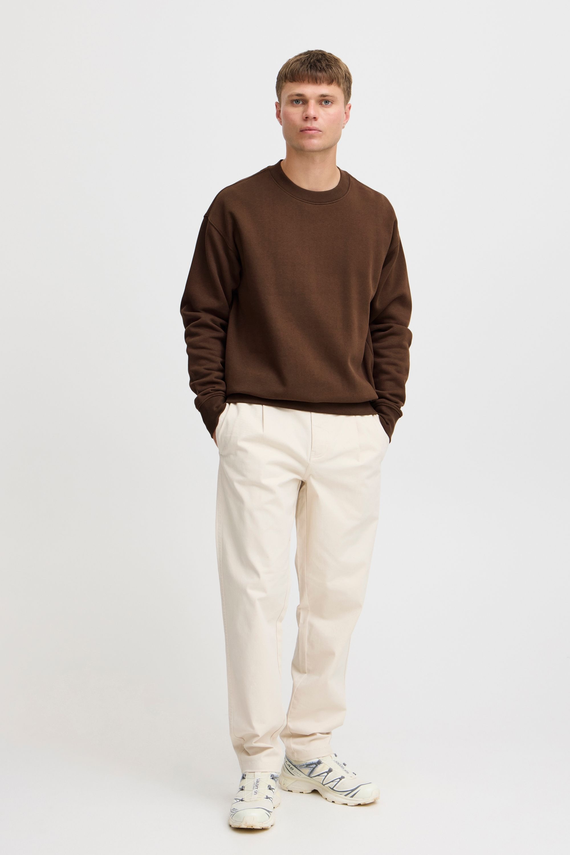 Solid Longpullover "Sweatshirtpullover SDLenz" günstig online kaufen