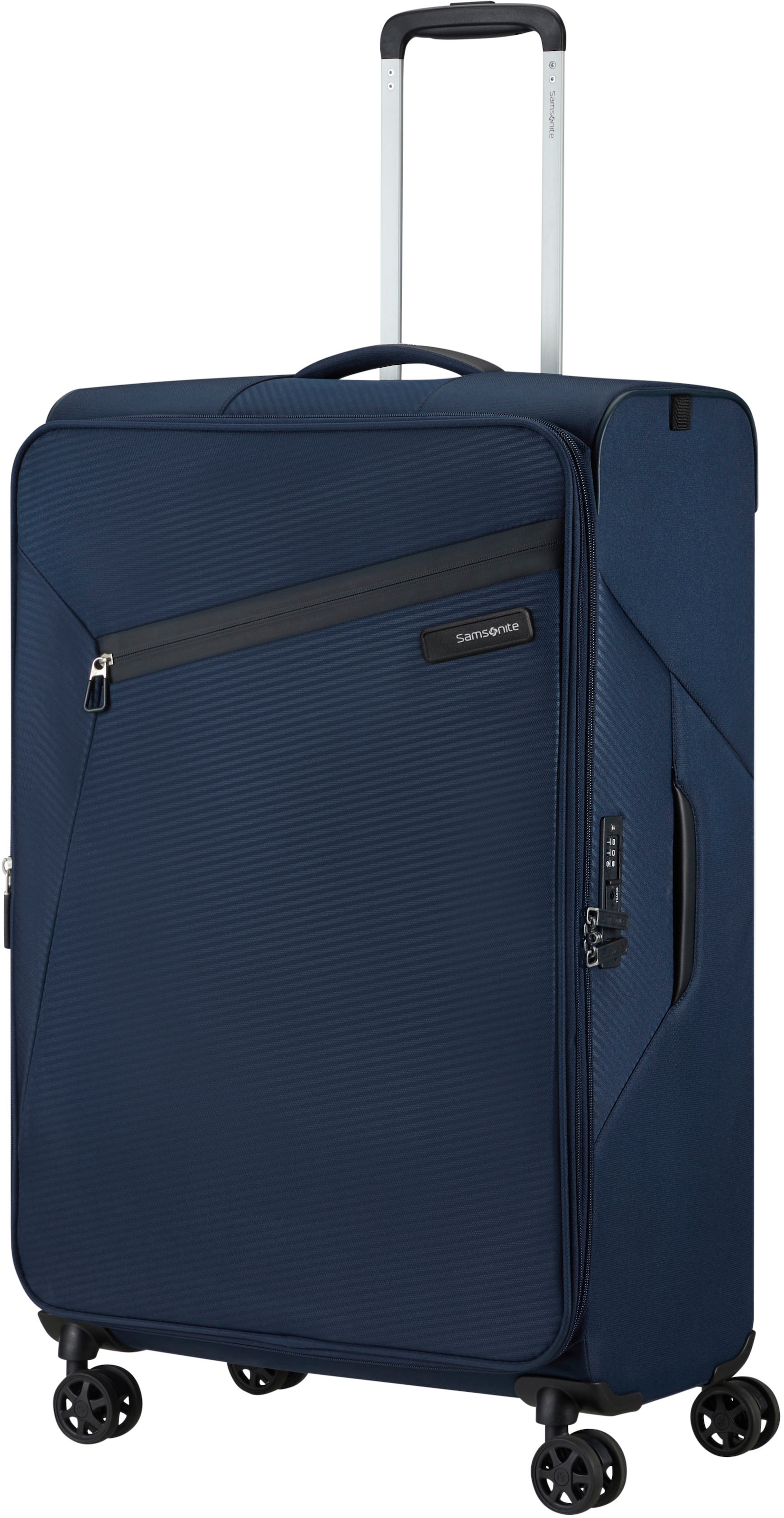 Samsonite Weichgepäck-Trolley »LITEBEAM, verschiedene Größen und Farben«, 4 Rollen, Reisekoffer Aufgabegepäck Trolley Volumenerweiterung bei M/L