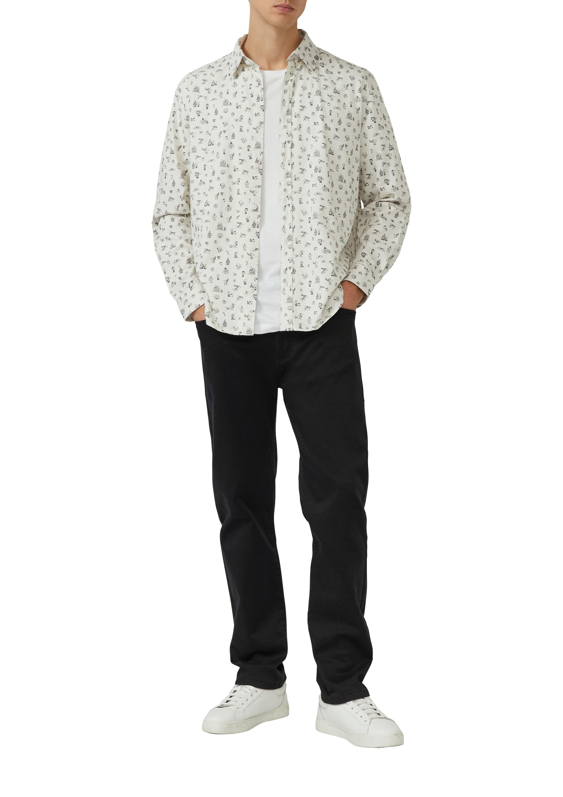 s.Oliver Langarmhemd mit Peanuts®-Print