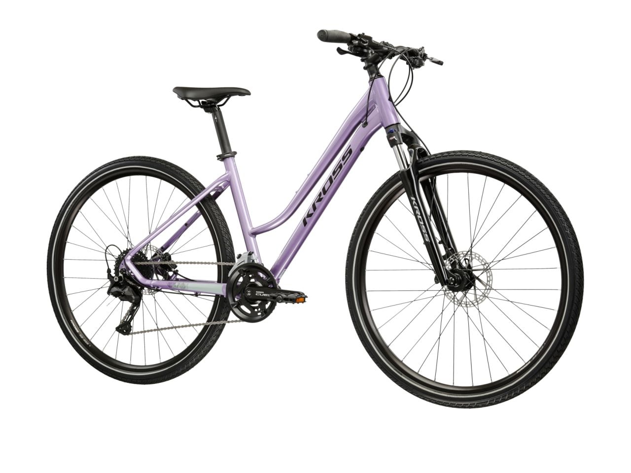 Kross Crossrad »Evado 5.0 lila 18 Gänge« 18 Gang Shimano CUES U3020 Schaltwerk Kettenschaltung