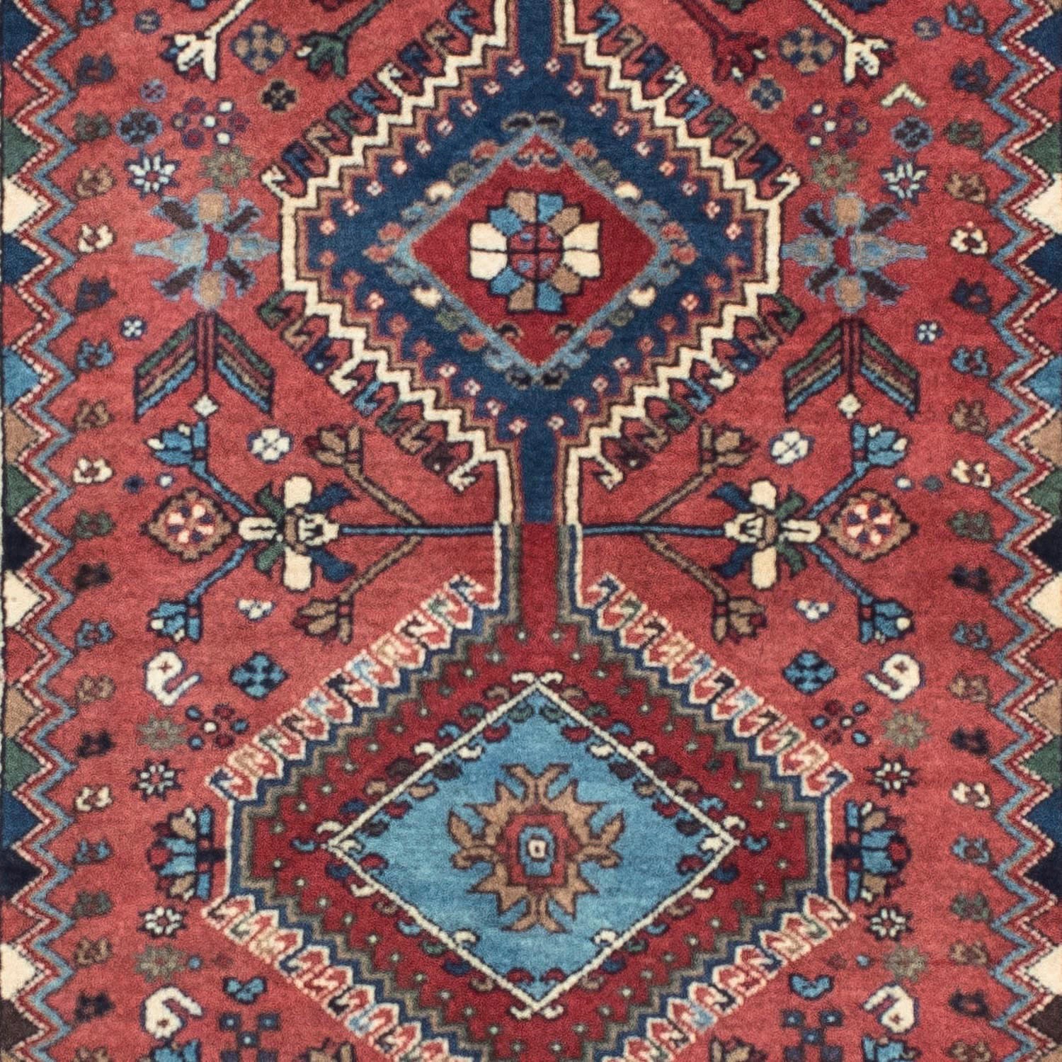 morgenland Wollteppich »Yalameh Felder Rosso chiaro 148 x 98 cm«, rechteckig, Handgeknüpft