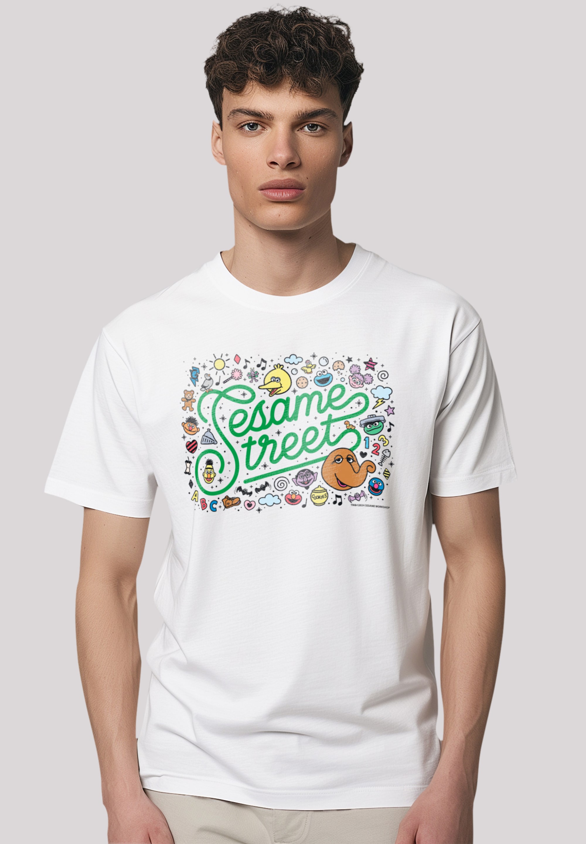 F4NT4STIC T-Shirt "Sesamstraße Collage Coloured", Premium Qualität,Nostalgi günstig online kaufen