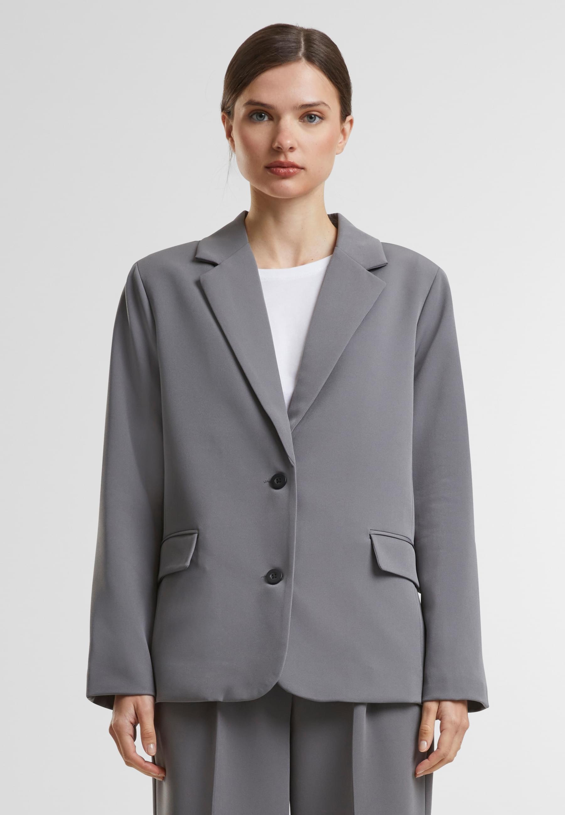 URBAN CLASSICS Allwetterjacke »Urban Classics Ladies Long Blazer«, (1 St.), ohne Kapuze