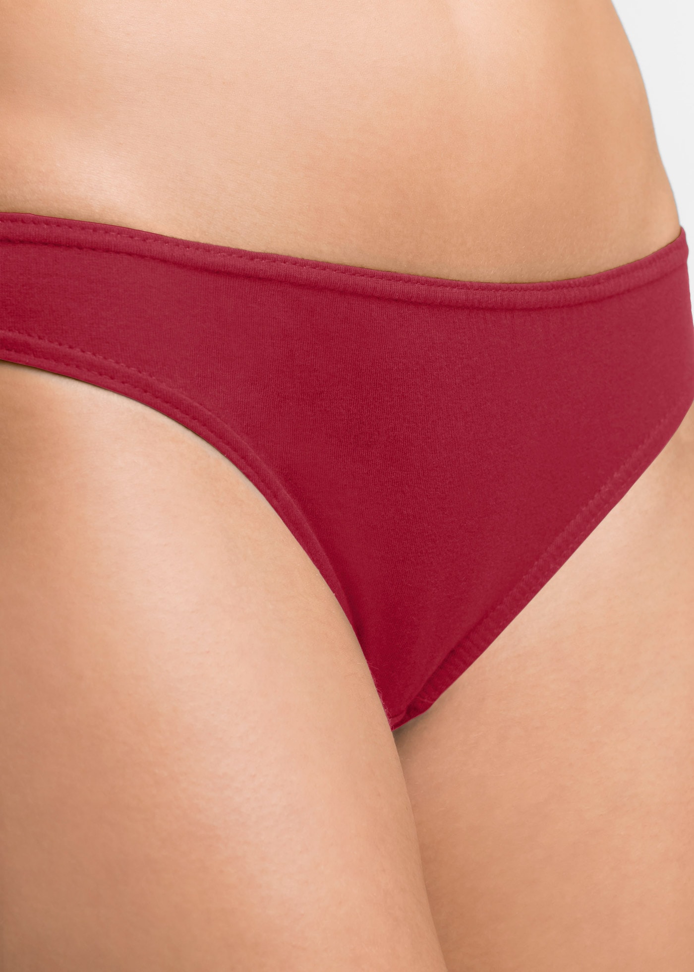 bonprix Slip »Slip (10er Pack)« Packung, 10 Stk. bequeme Passform, aus Baumwolle, verschiedene Farben, im 10er Pack