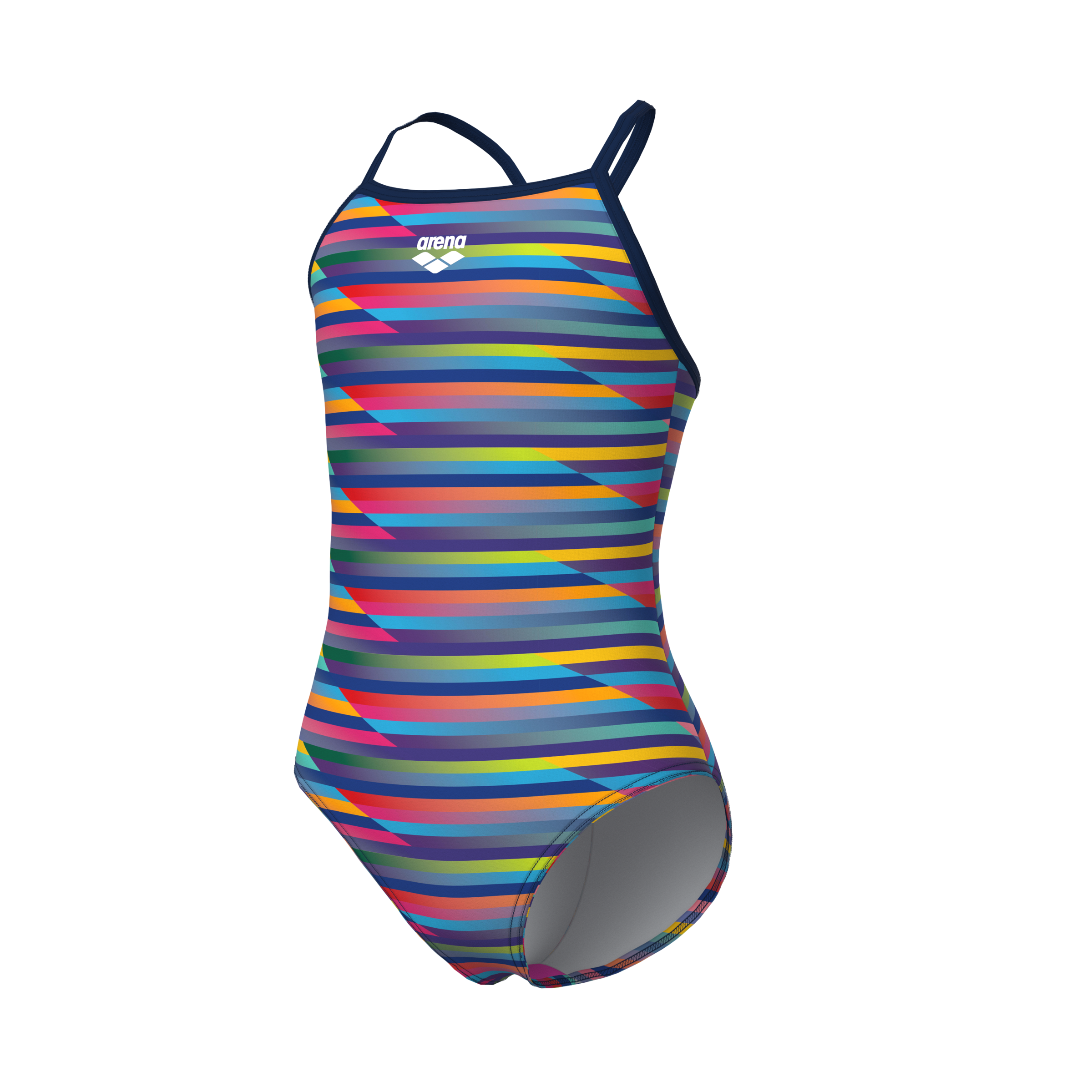 Arena Badeanzug »arena Performance Mädchen Racing Stripe Light Drop Back Badeanzug«, mit UV-Schutz UPF 50+