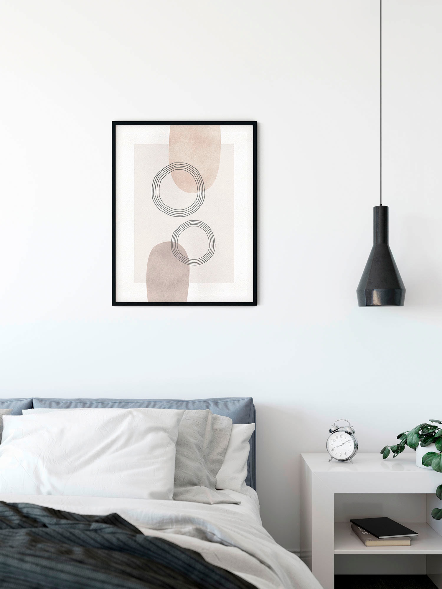 Komar Wandbild »Line Art Circles«, (1 St.), Deutsches Premium-Poster Fotopapier mit seidenmatter Oberfläche und hoher Lichtbeständigkeit. Für fotorealistische Drucke mit gestochen scharfen Details und hervorragender Farbbrillanz.