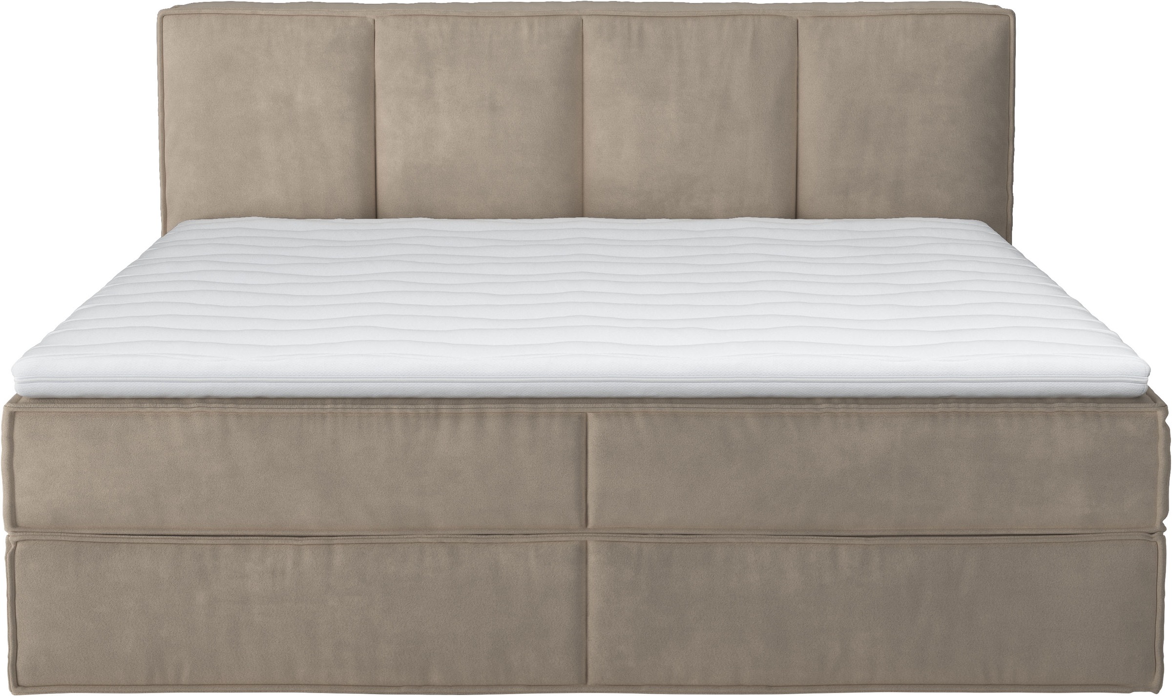 Thumbnail - Home affaire Boxspringbett "Milano", Boxbett inkl. Topper, 2 Matratzen, Härtegrade H2, H3 und H4 wählbar