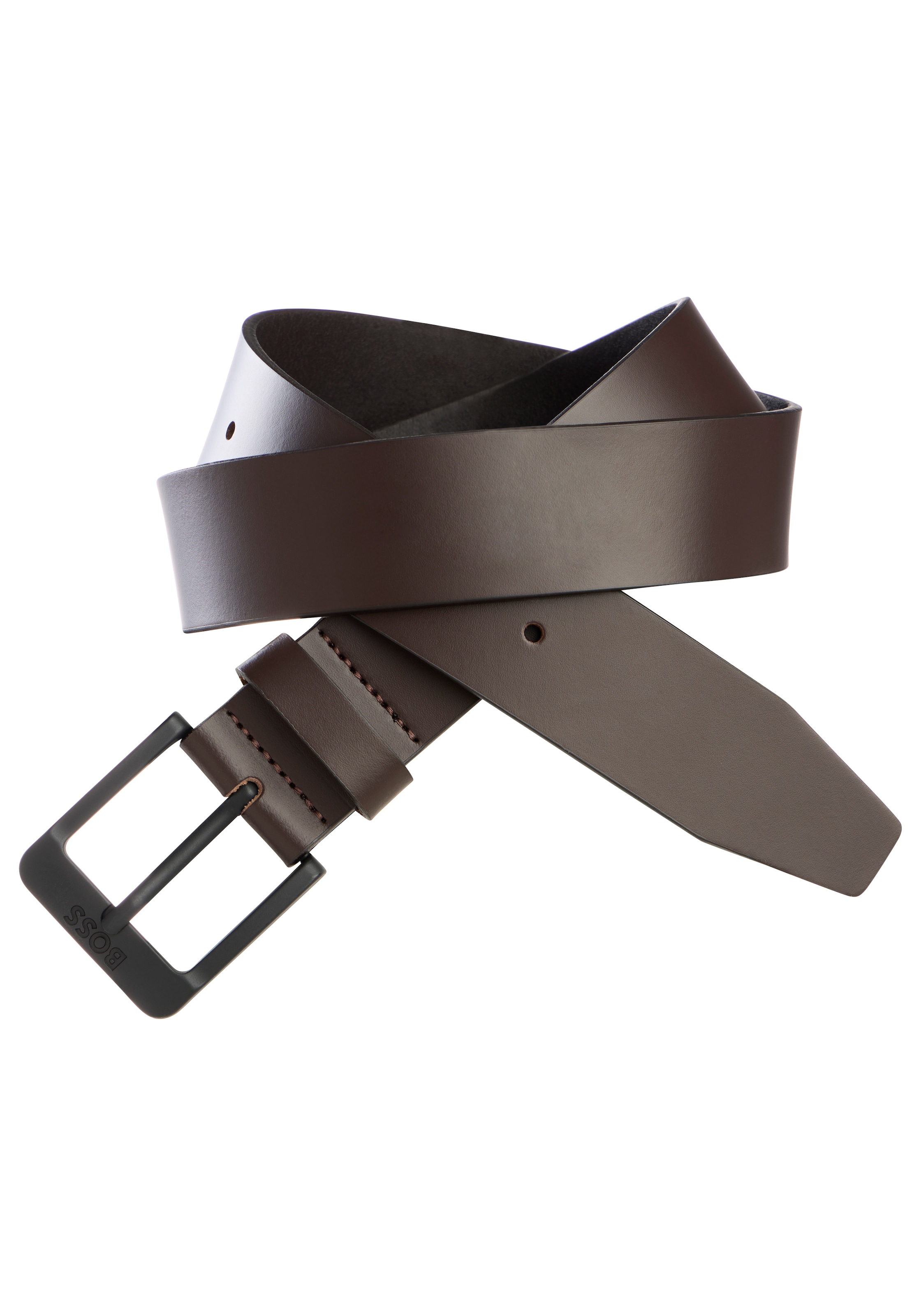Boss Ledergürtel "Jemio-B Sz40" Mit Boss-Prägung Im Metall