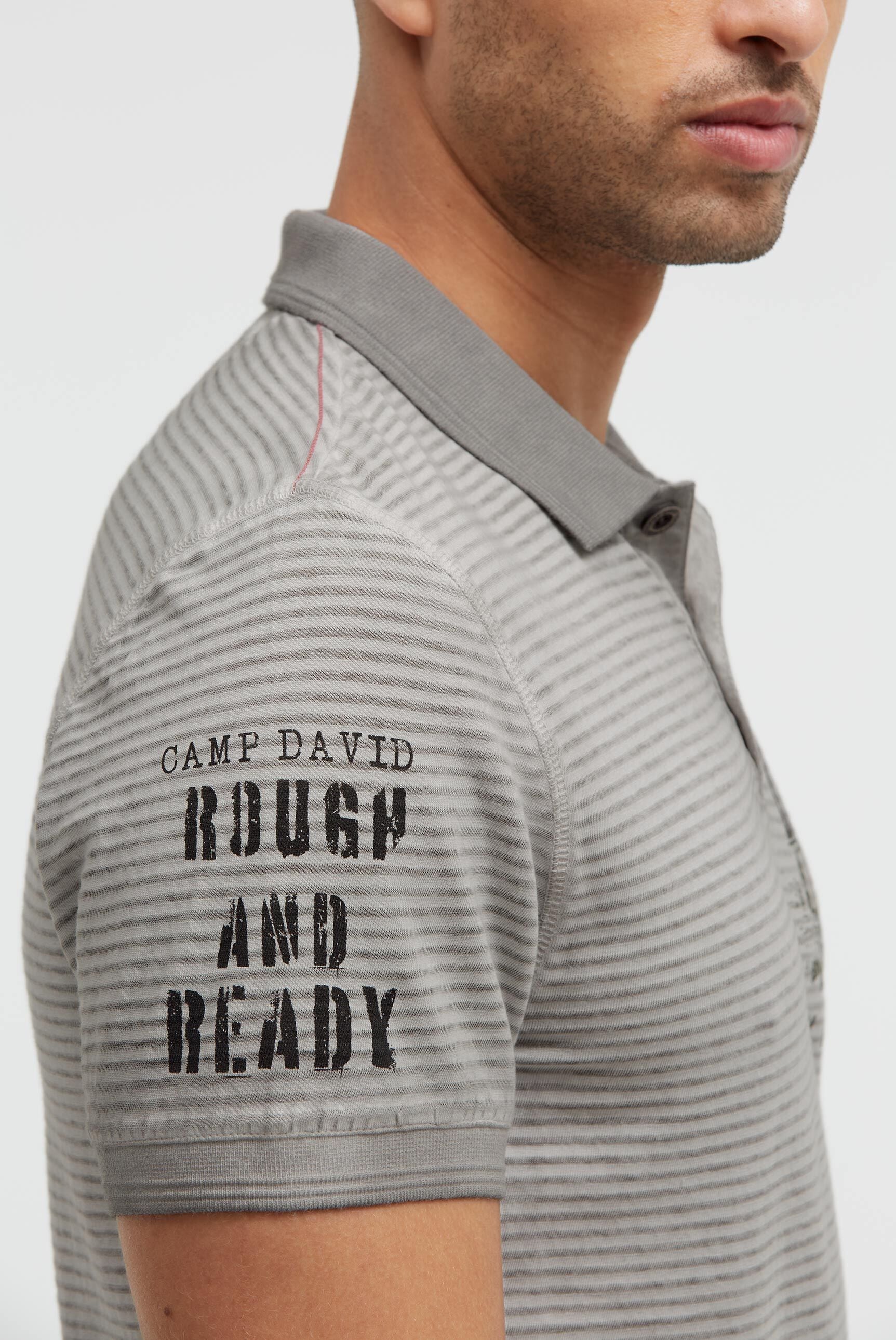 CAMP DAVID Poloshirt mit Seitenschlitze