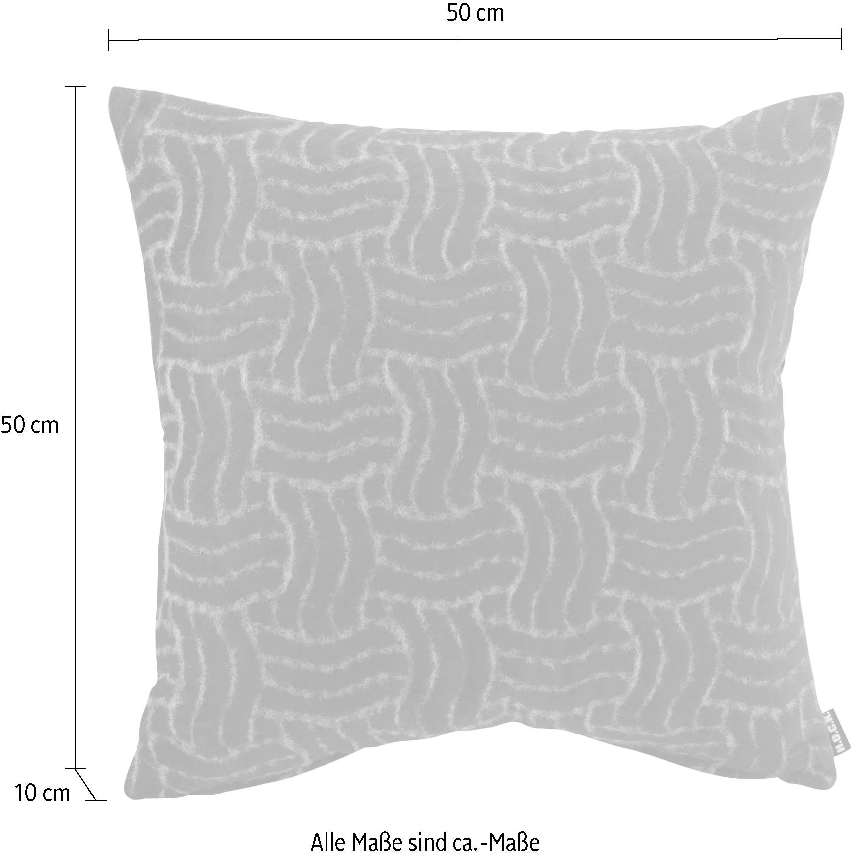 Füllung, H.O.C.K. mit Stoff, 1 | mit »Fugato«, Dekokissen Kissenhülle Stück flauschigem BAUR