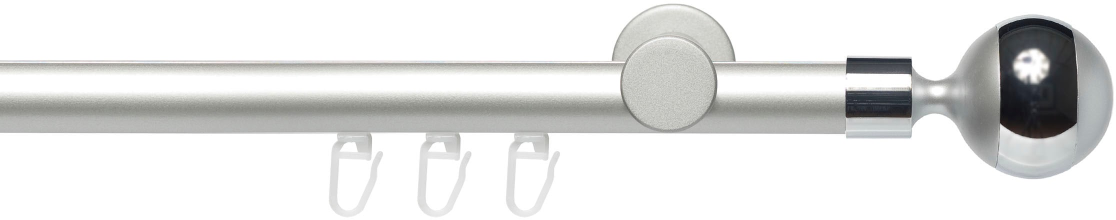 Liedeco Gardinenstange "Innenlaufgarnitur 20 mm Power Kugel mit Ring" Ø 20 günstig online kaufen