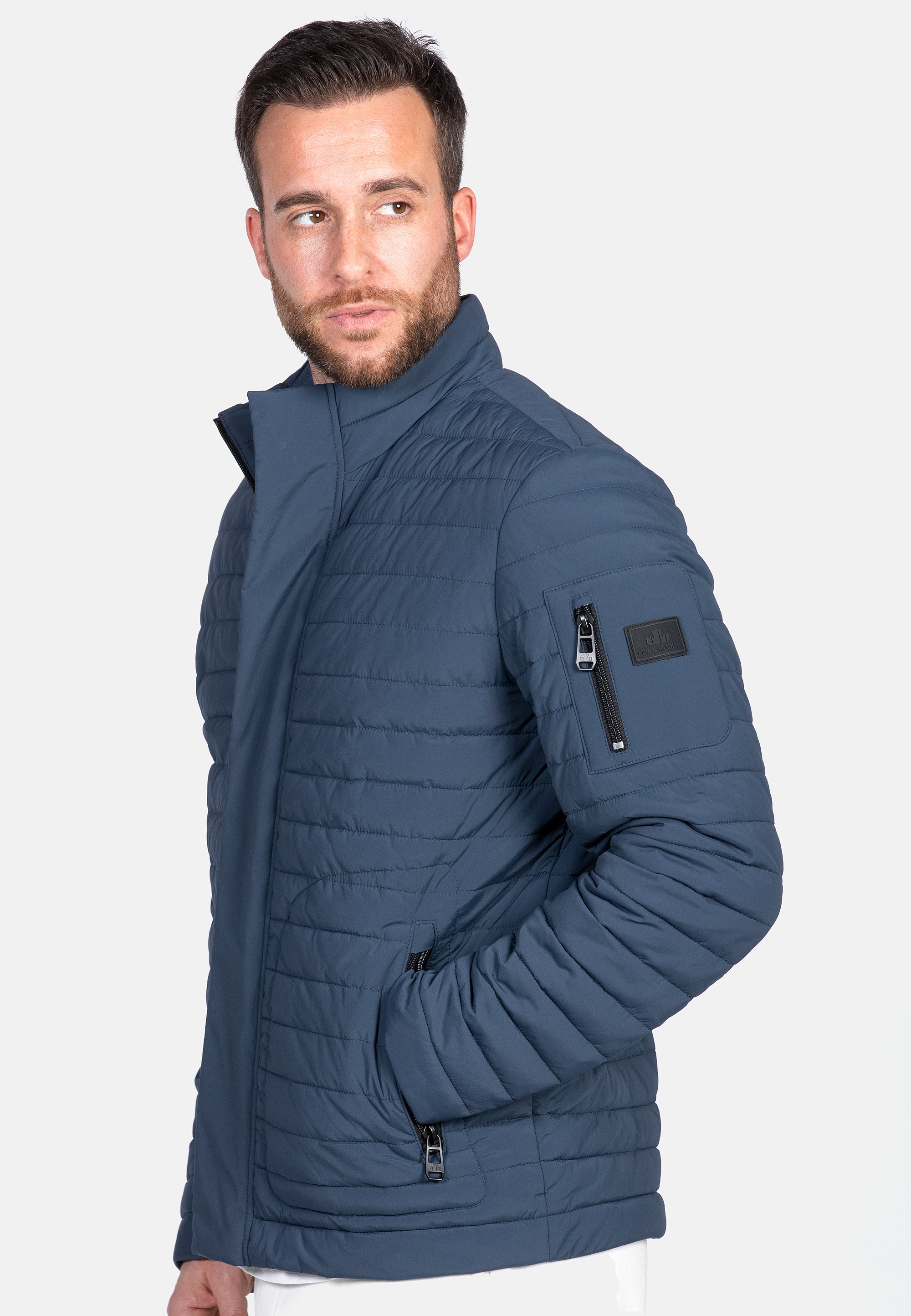 New Canadian Steppjacke, mit praktischer Armtasche