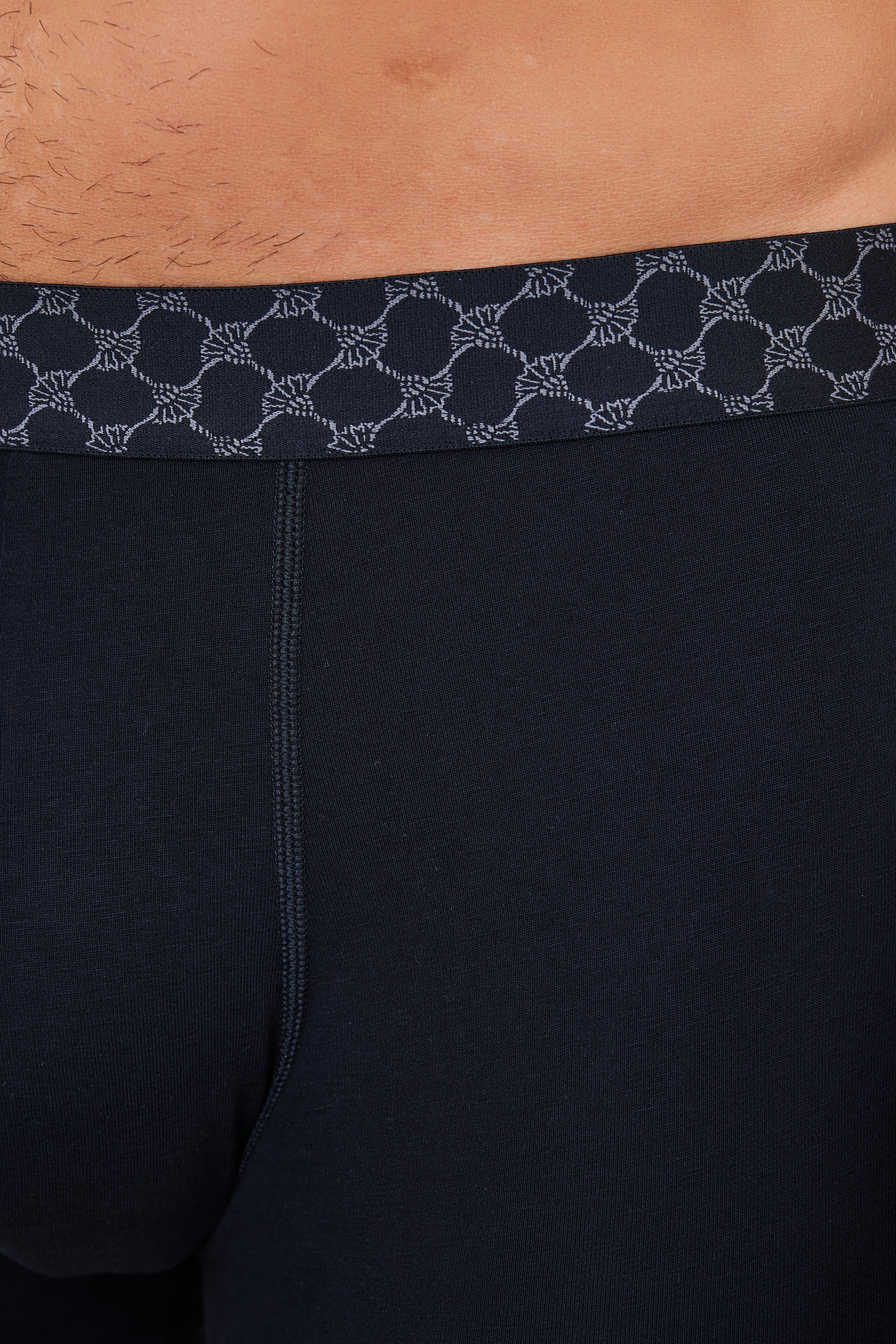 JOOP! Boxer »Everyday«, (3er Pack), Baumwoll-Mix, Cornflower-Design-Bund, elastisch, ohne Eingriff