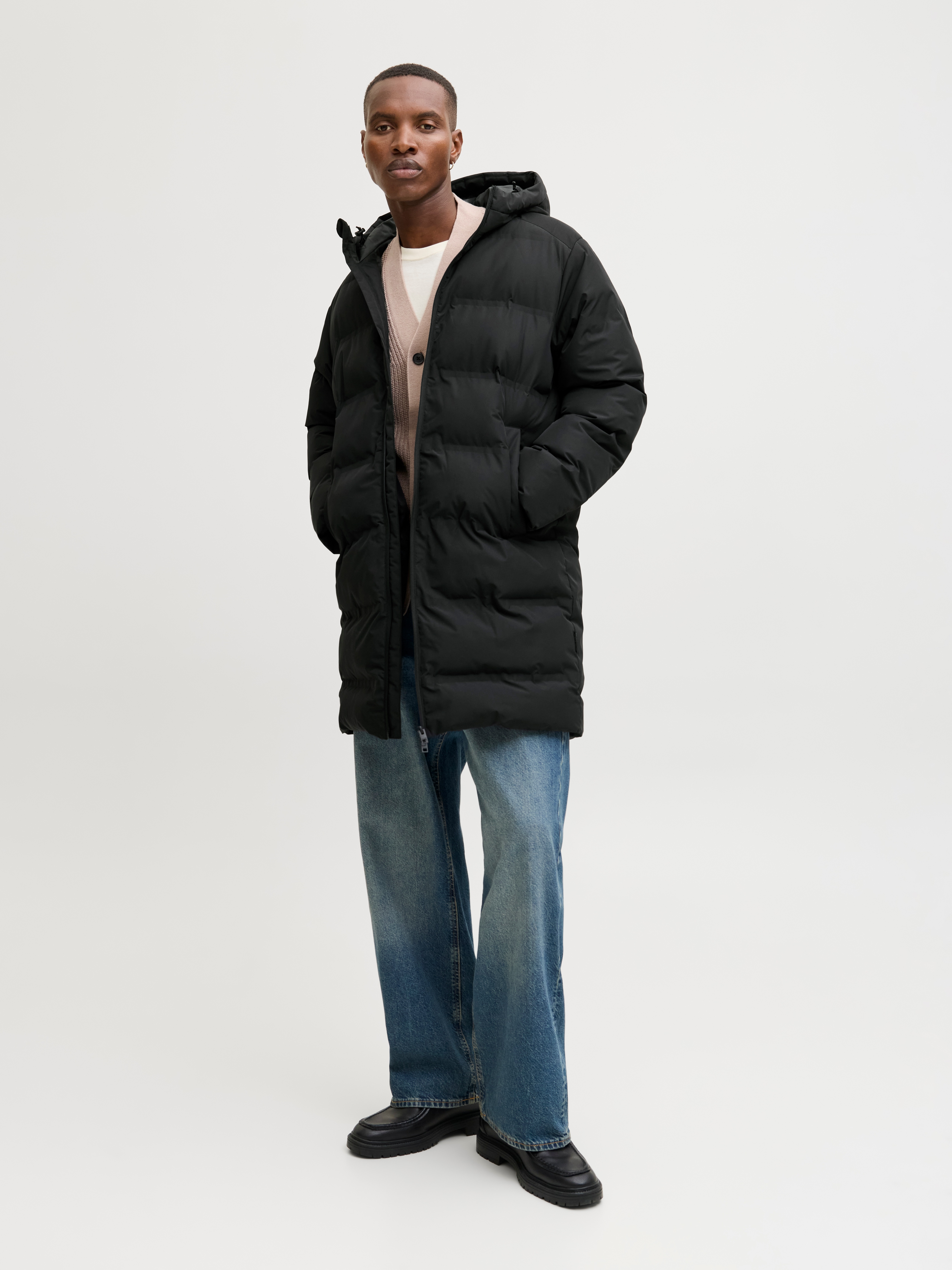 Thumbnail - Jack & Jones Steppjacke "JJESOHO LONG PUFFER LN" mit Kapuze