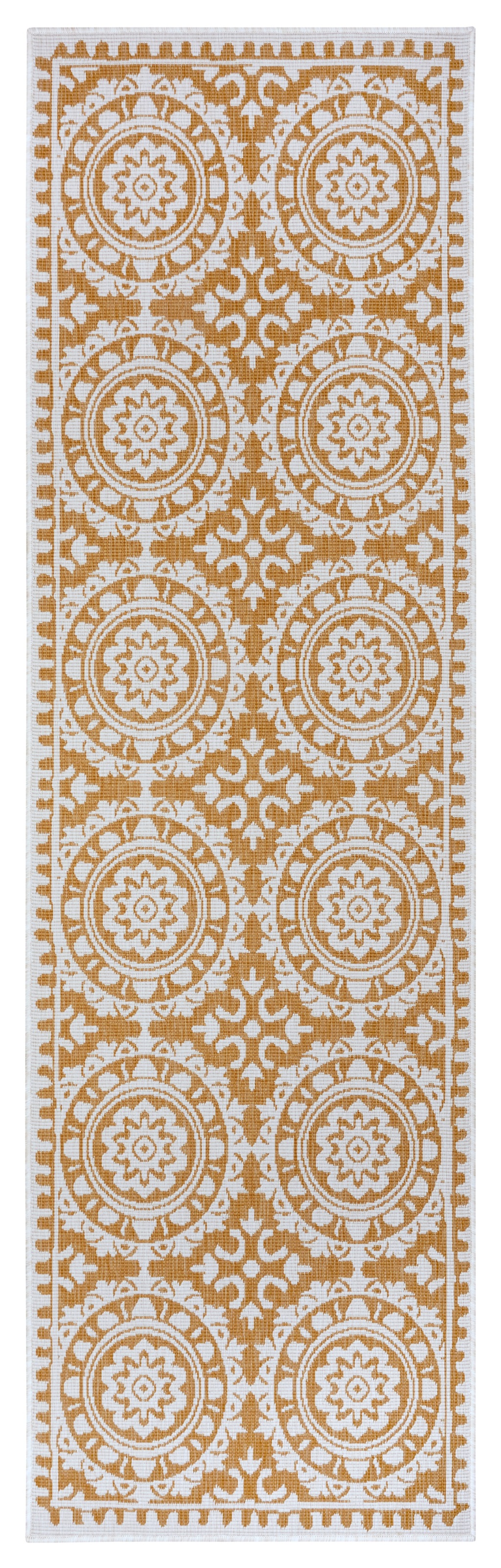 NORTHRUGS Läufer »Jardin«, rechteckig, 5 mm Höhe, Wendeteppich, In-& Outdoor, Vintage, Balkon, Garten, Wohnzimmer, Flur