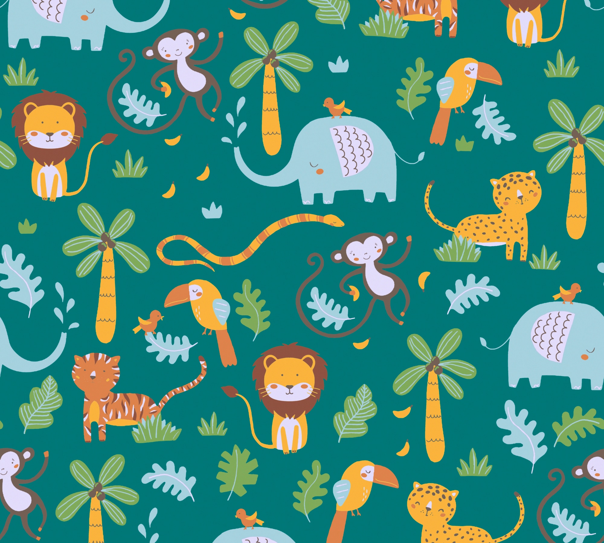 A.S. Création Vliestapete "Little Love" Motiv Abstrakt Naturalistisch Glatt Kindertapete Tapete Dschungel Tapeten Kinderzimmer Schlafzimmer Design