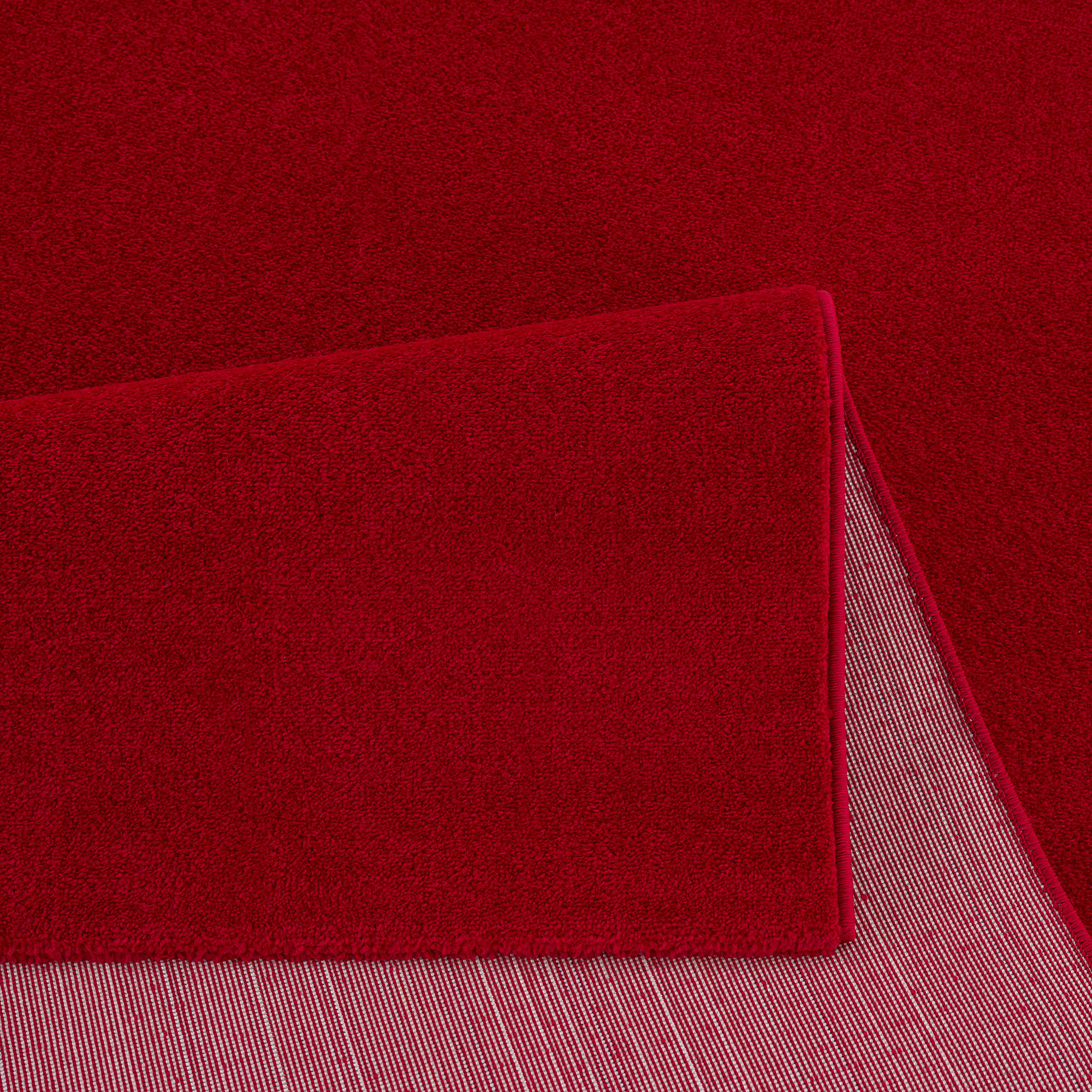 Thumbnail - Sanat Teppich "UNI, auch als Läufer- und Rundgrößen erhältlich" rechteckig 13 mm Höhe robuster Kurzflorteppich, große Fa...