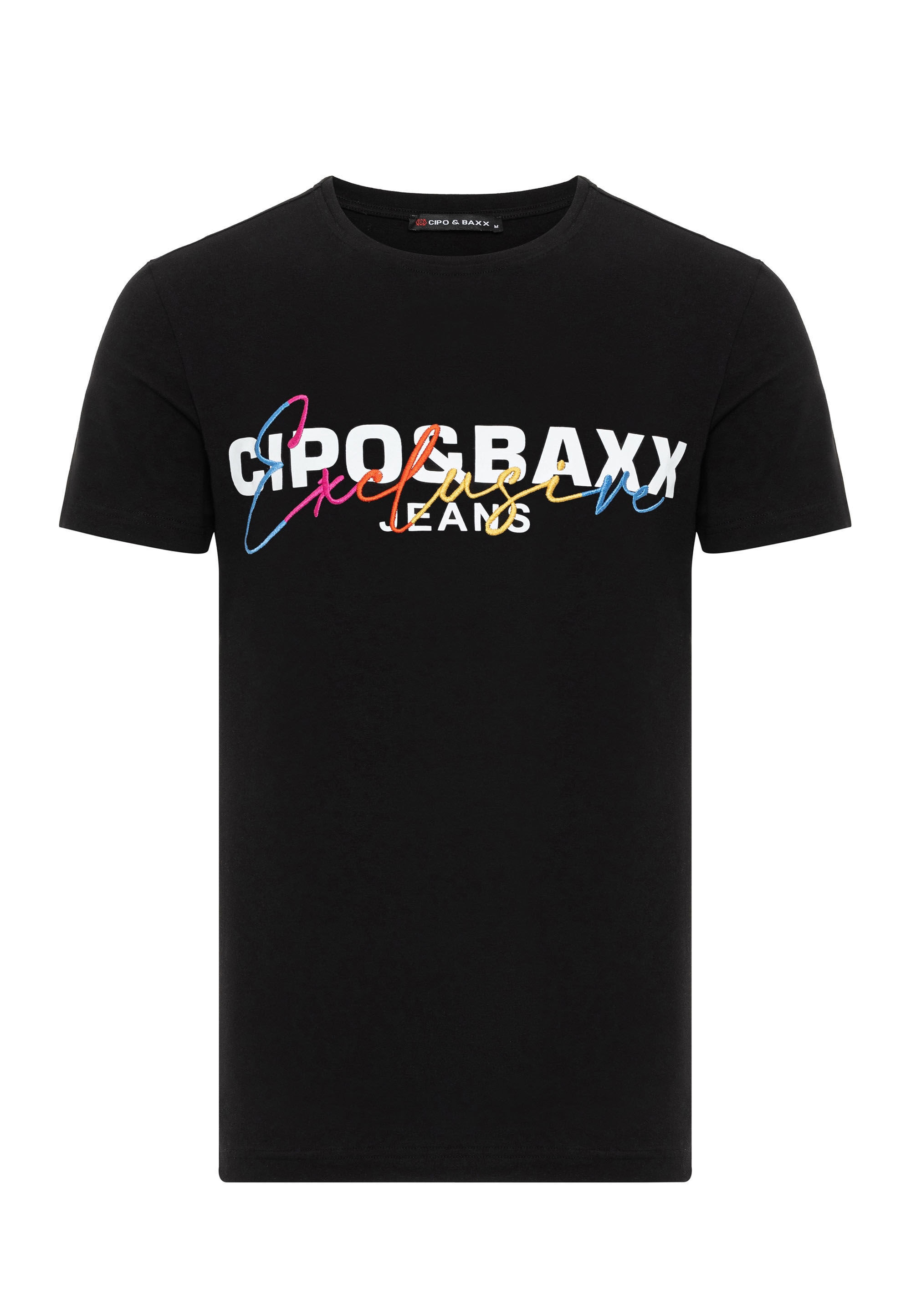 Cipo & Baxx T-Shirt »T-Shirt«, mit Rundhalsausschnitt