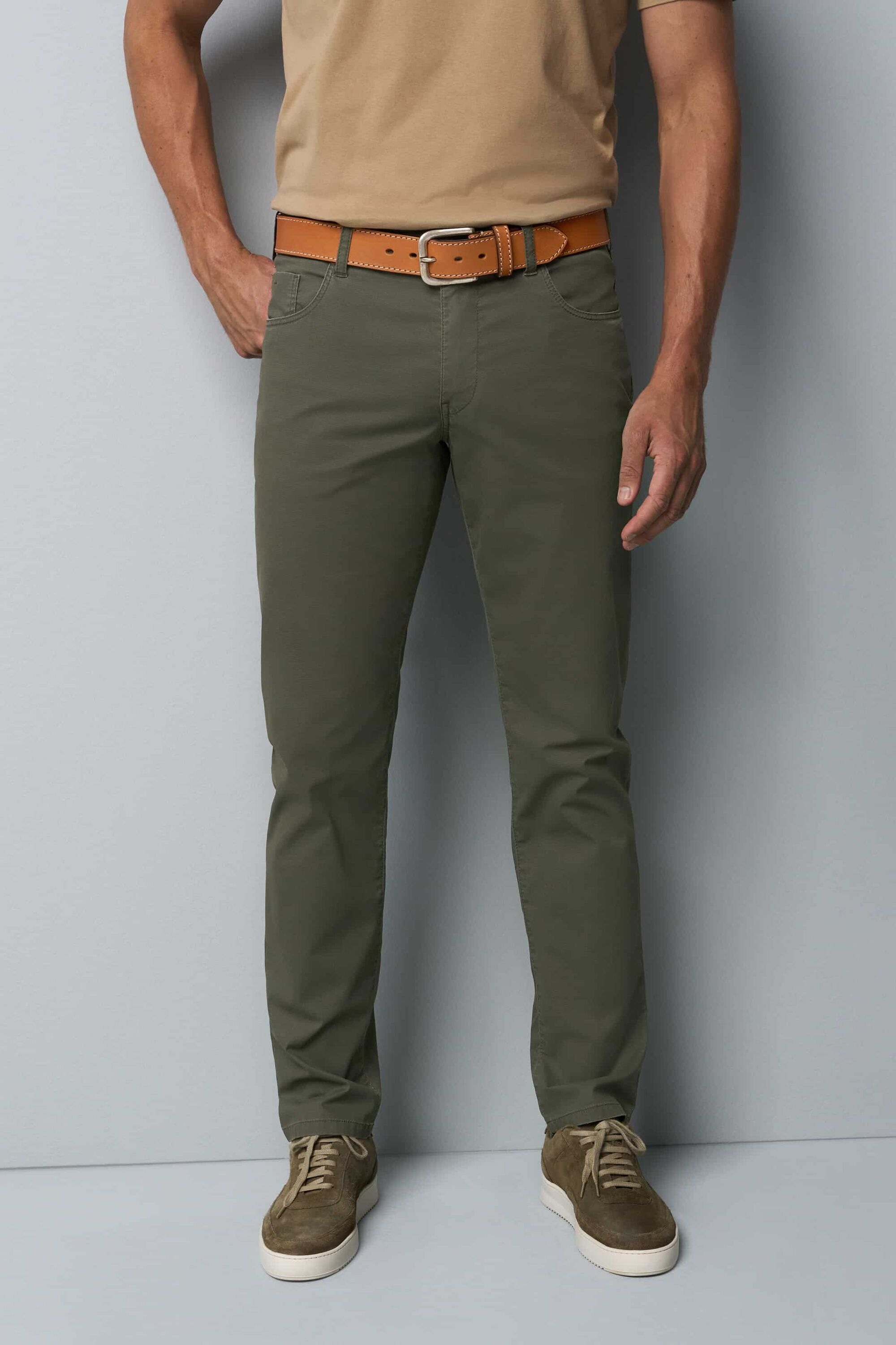 MEYER Chinos "M5 Slim", aus Bio-Baumwolle