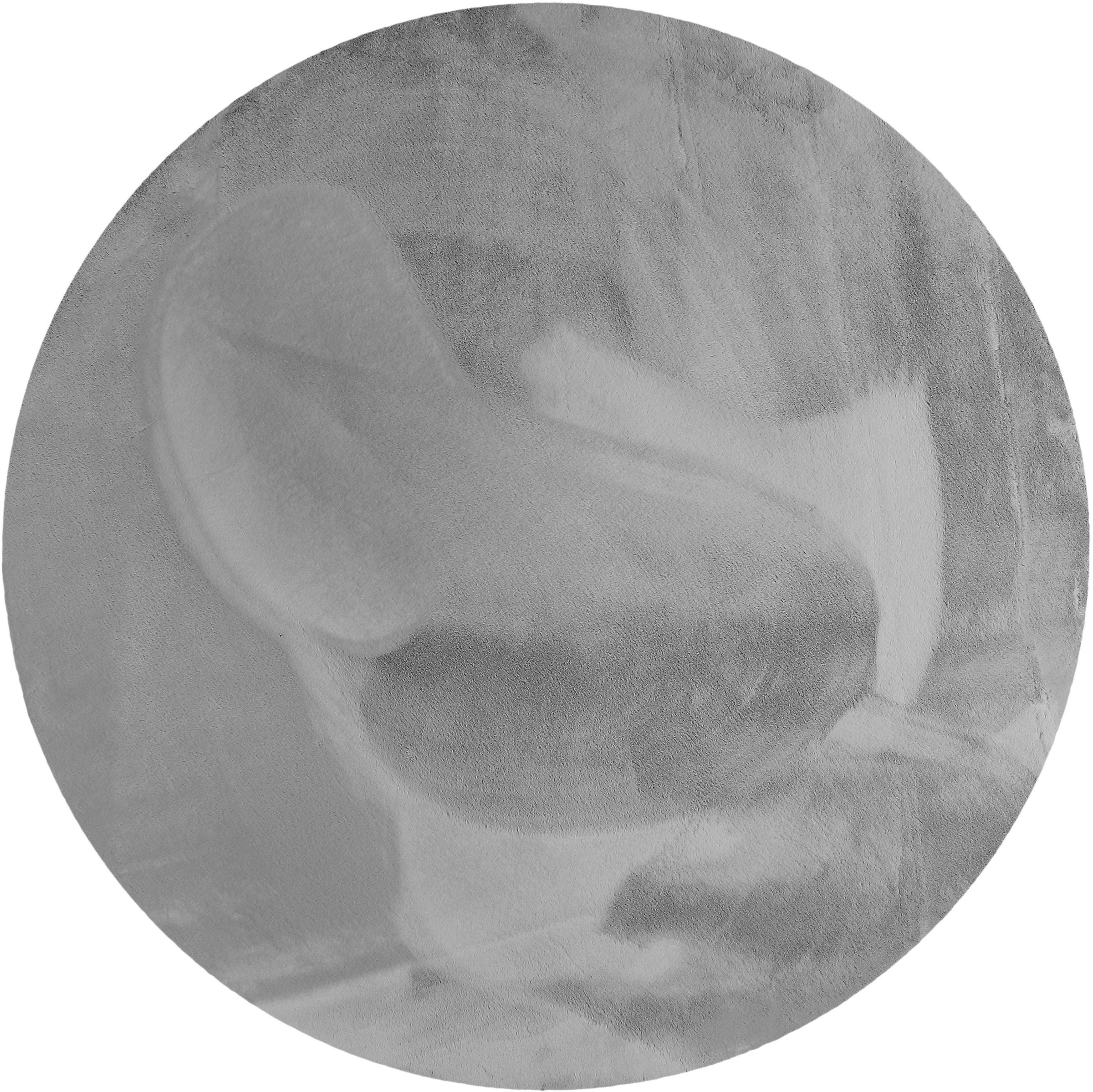 Wecon home Basics Hochflor-Teppich "Anna" rund 25 mm Höhe Wohnzimmer, Schla günstig online kaufen