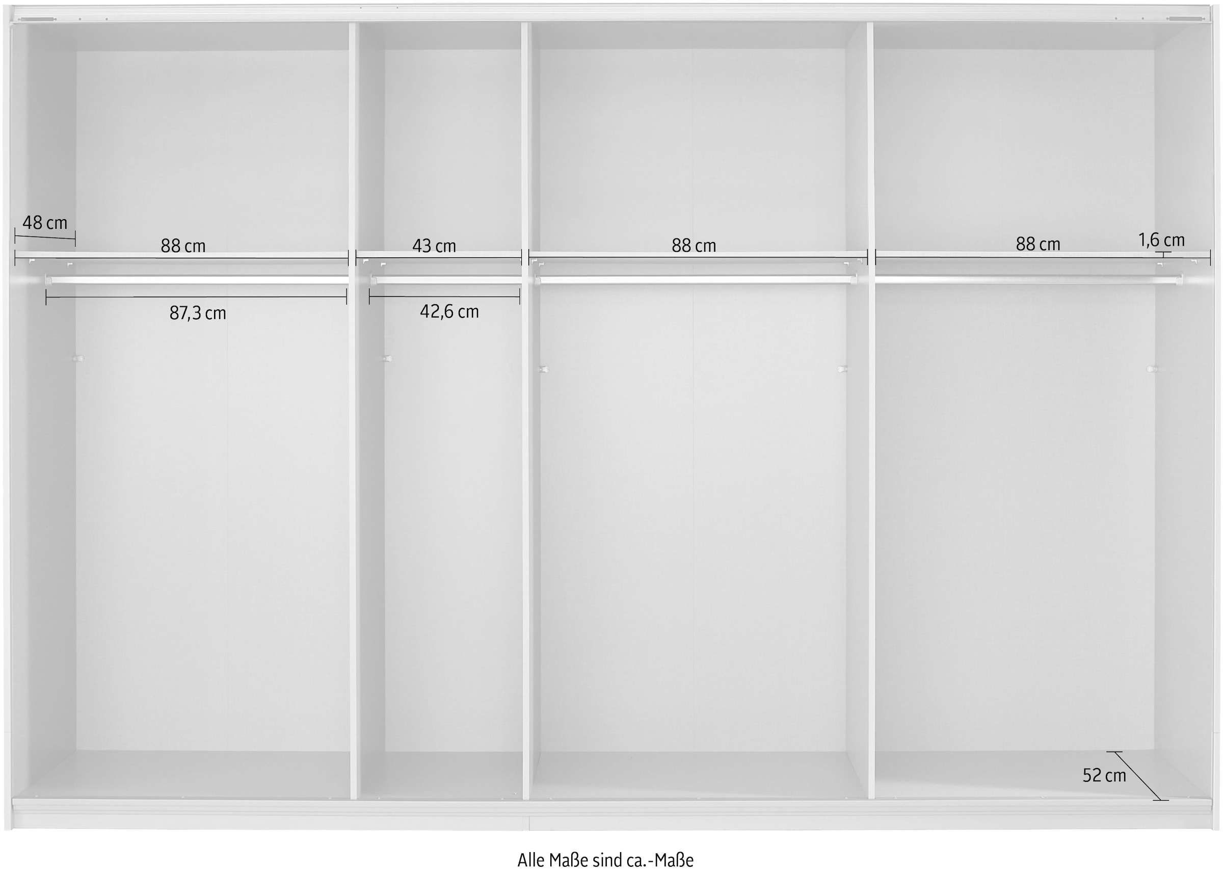 rauch Schwebetürenschrank »Oracle«, mit Spiegelfront
