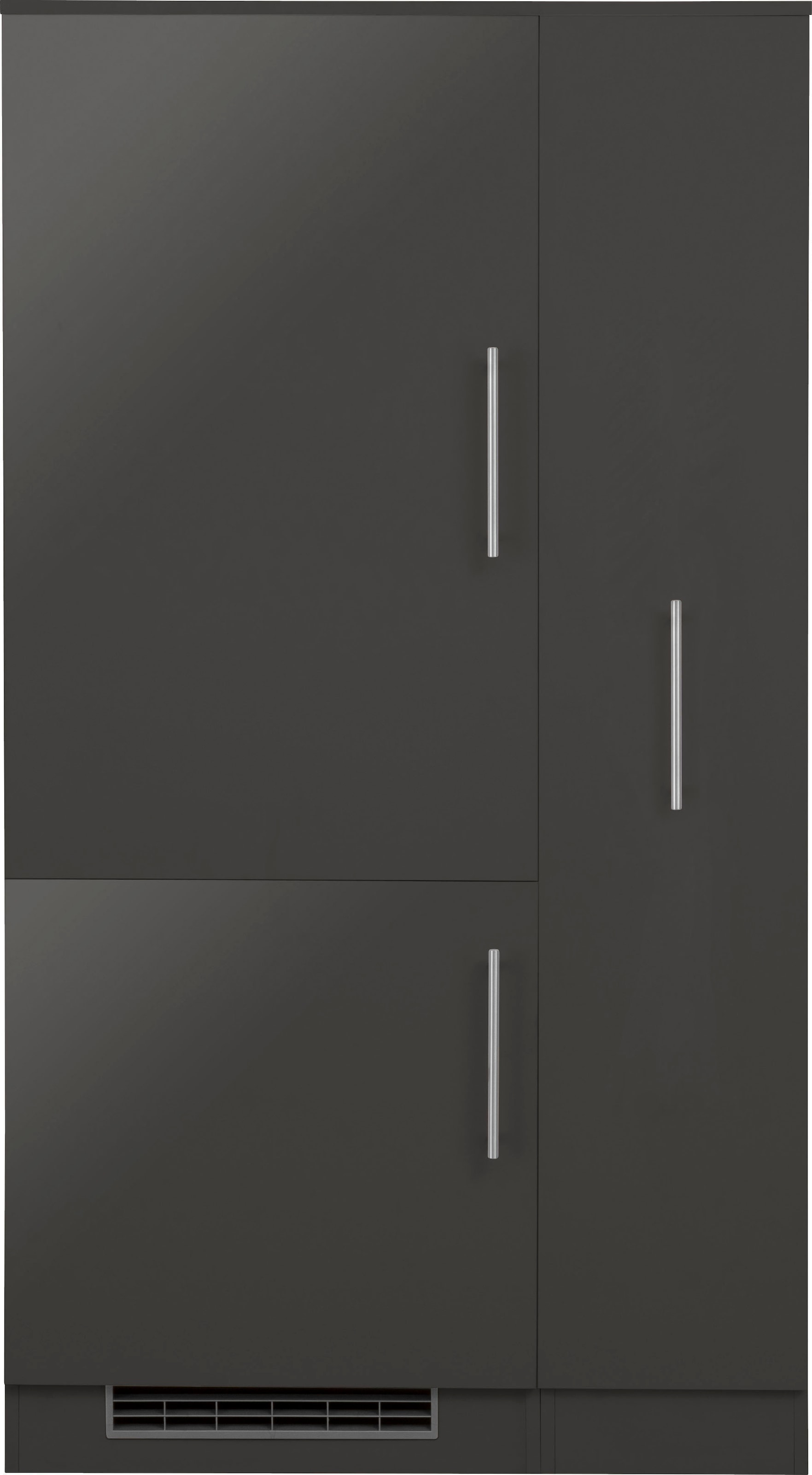 wiho Küchen Küche "Cali", Kühlumbauschrank mit Stauraum, wahlweise mit E-Geräten, Breite 90 cm