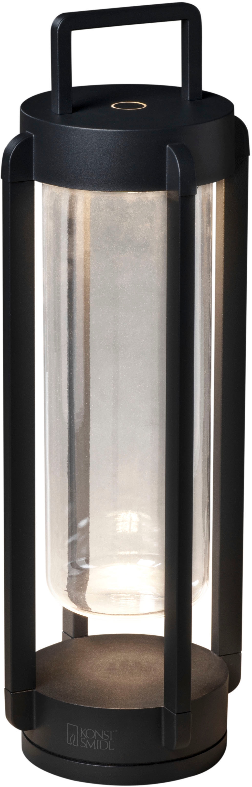 KONSTSMIDE LED Laterne »Otranto«, Leuchtmittel LED-Modul | LED fest integriert, Otranto LED USB-Latene 44cm schwarz, dimmbar 2700K/3000K