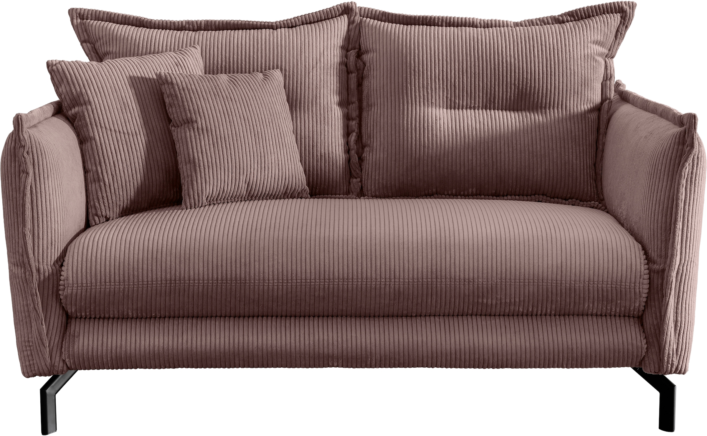 Home affaire 2-Sitzer »LAVA  Breite 168 cm, modern & elegant, aktuelle Kissenoptik, bequem« Armlehnen verstellbar