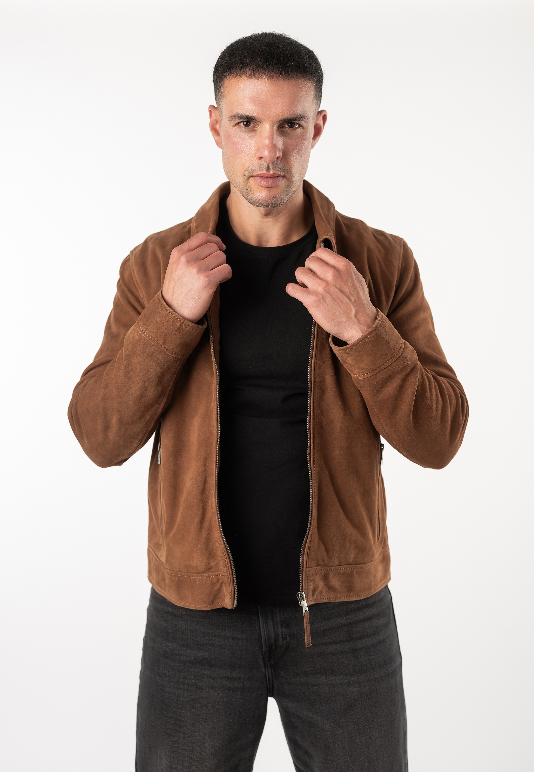 Mauritius Lederjacke »MMGraiven« mit Umlegekragen