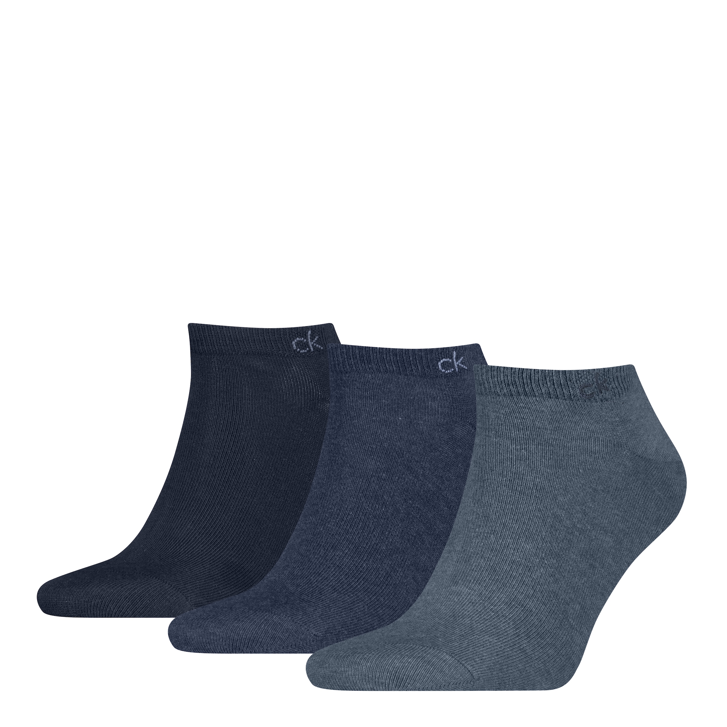 Calvin Klein Sneakersocken "CK MEN SNEAKER" 3 Paar, mit kleinem Rippenbündc günstig online kaufen