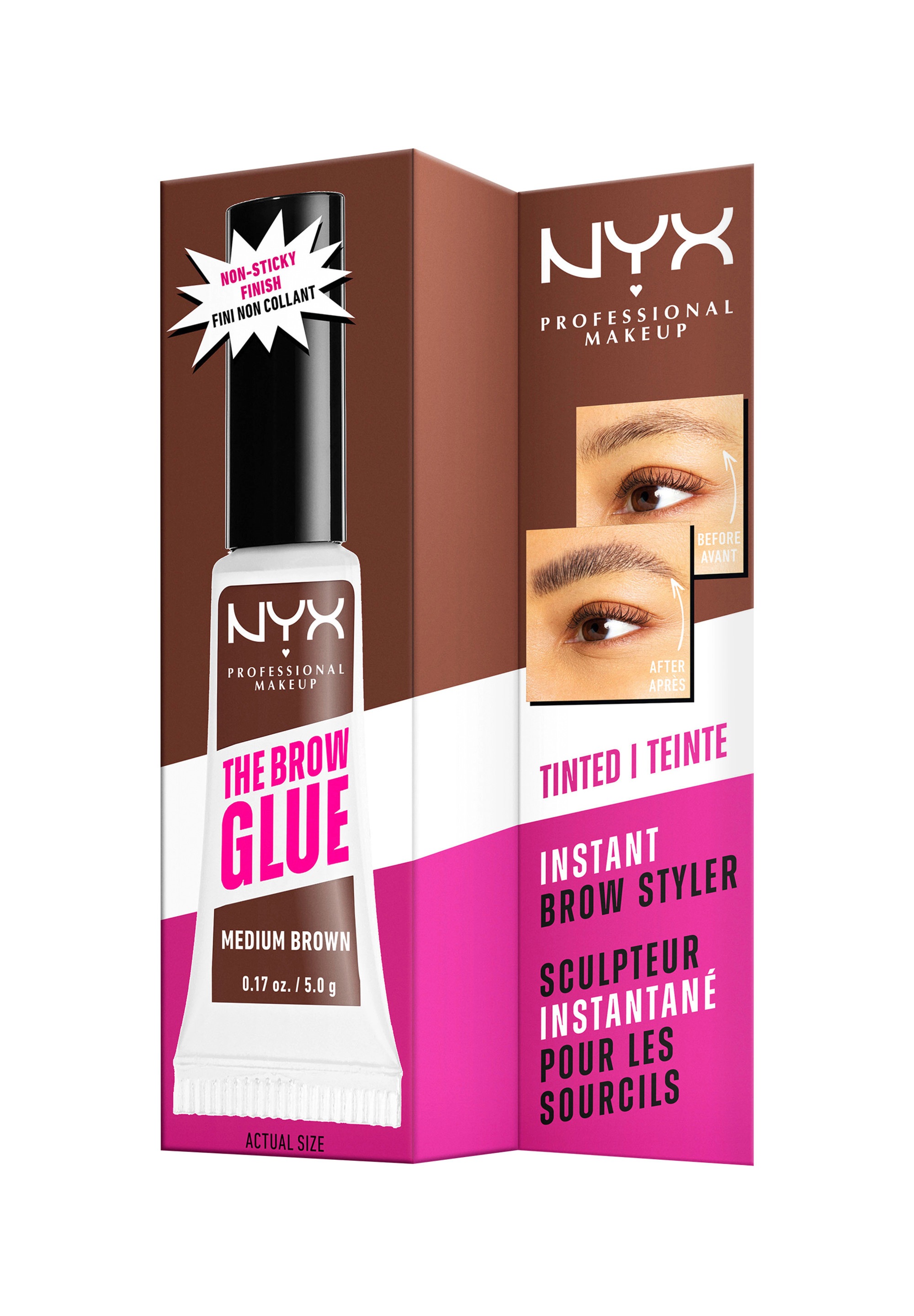 NYX PROFESSIONAL MAKEUP Augenbrauenpflege »THE BROW GLUE INSTANT BROW STYLER« für extremen Halt von bis zu 16 Stunden