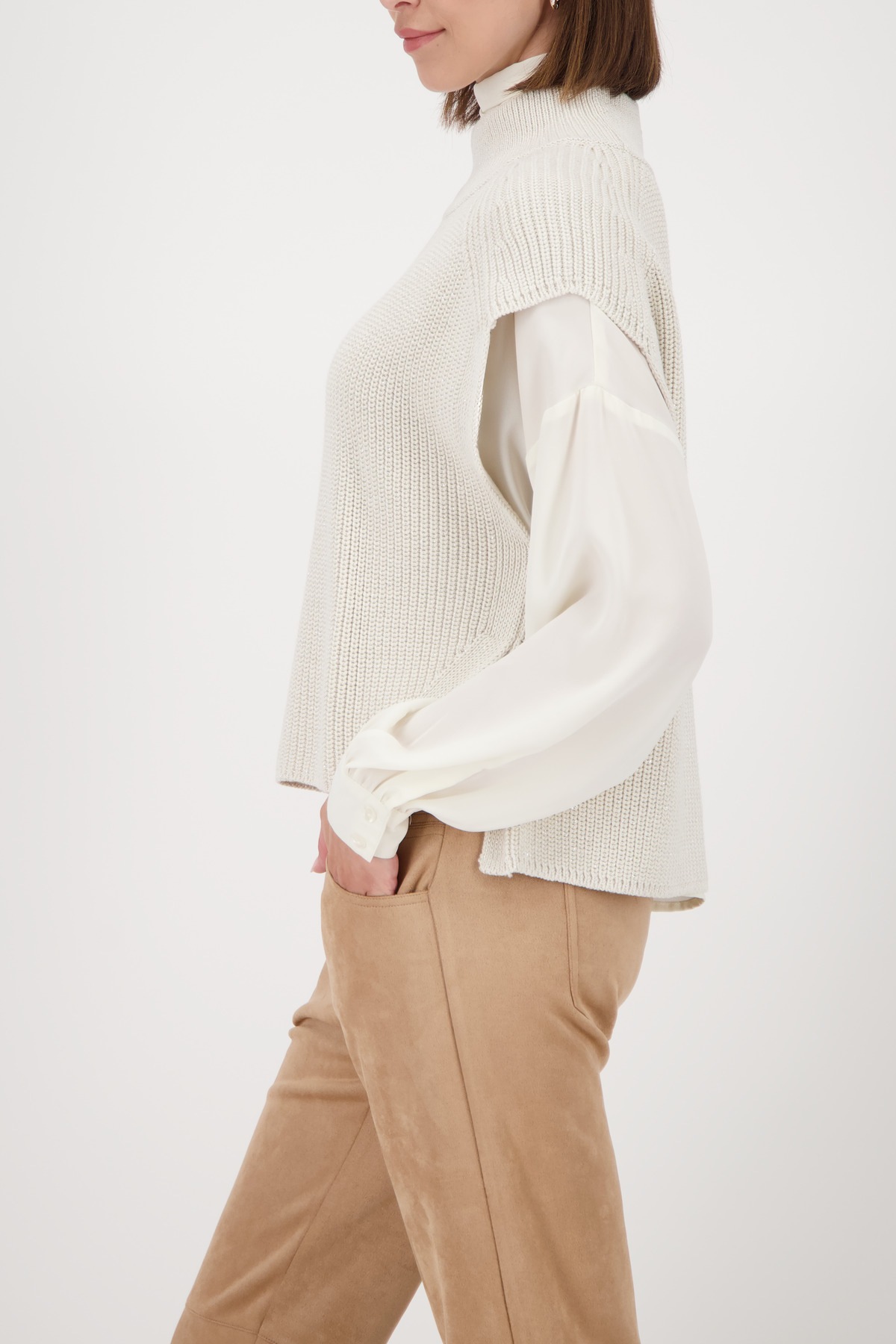 Thumbnail - Monari Pullunder Regular fit mit Stehkragen