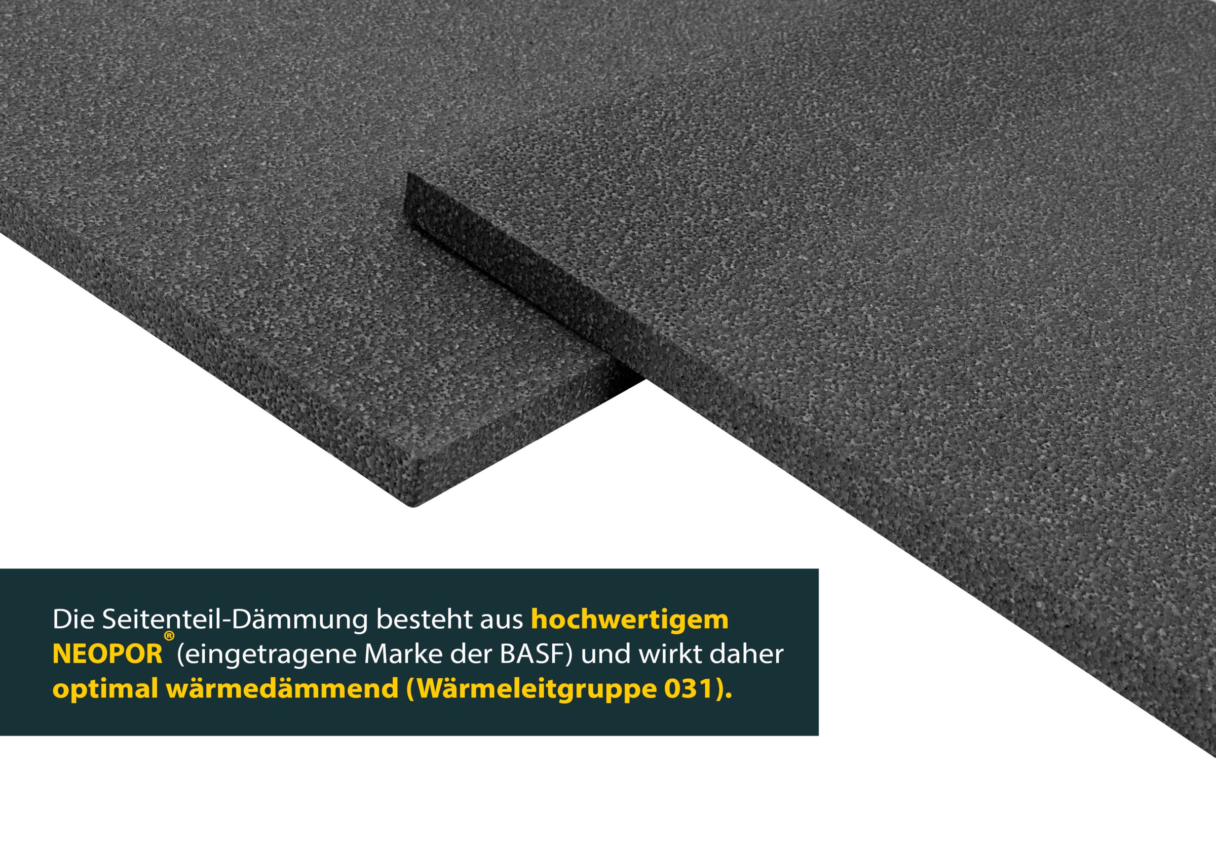 SCHELLENBERG Rollladenkastendämmung »Seitenteile 30 x 36 x 1,5 cm«, Thermoisolierung für Rollläden, Wärmedämmung