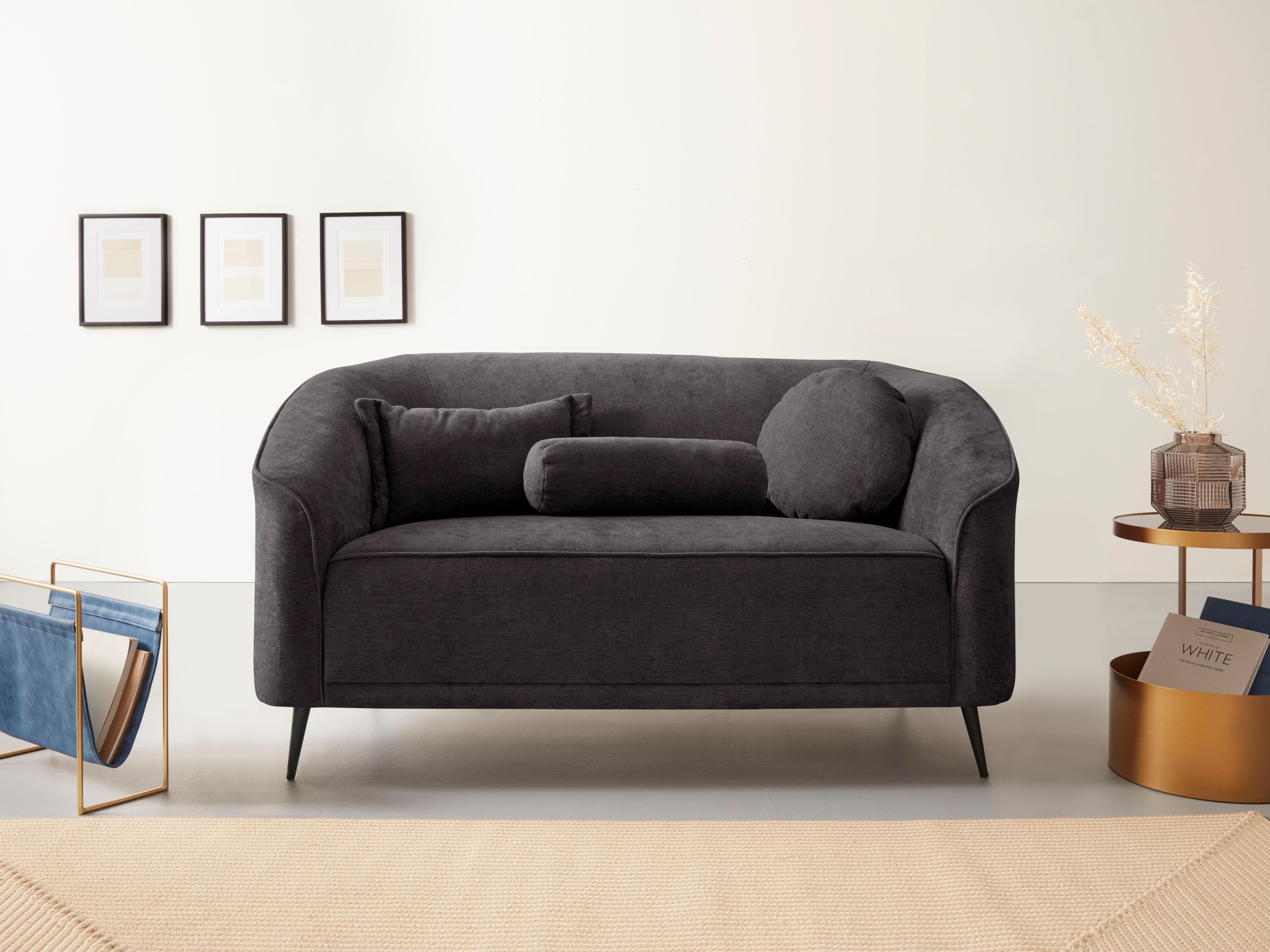 Home affaire 2-Sitzer "Ashly" in 3 Bezugsvarianten, Bouclé, Samtoptik und S günstig online kaufen