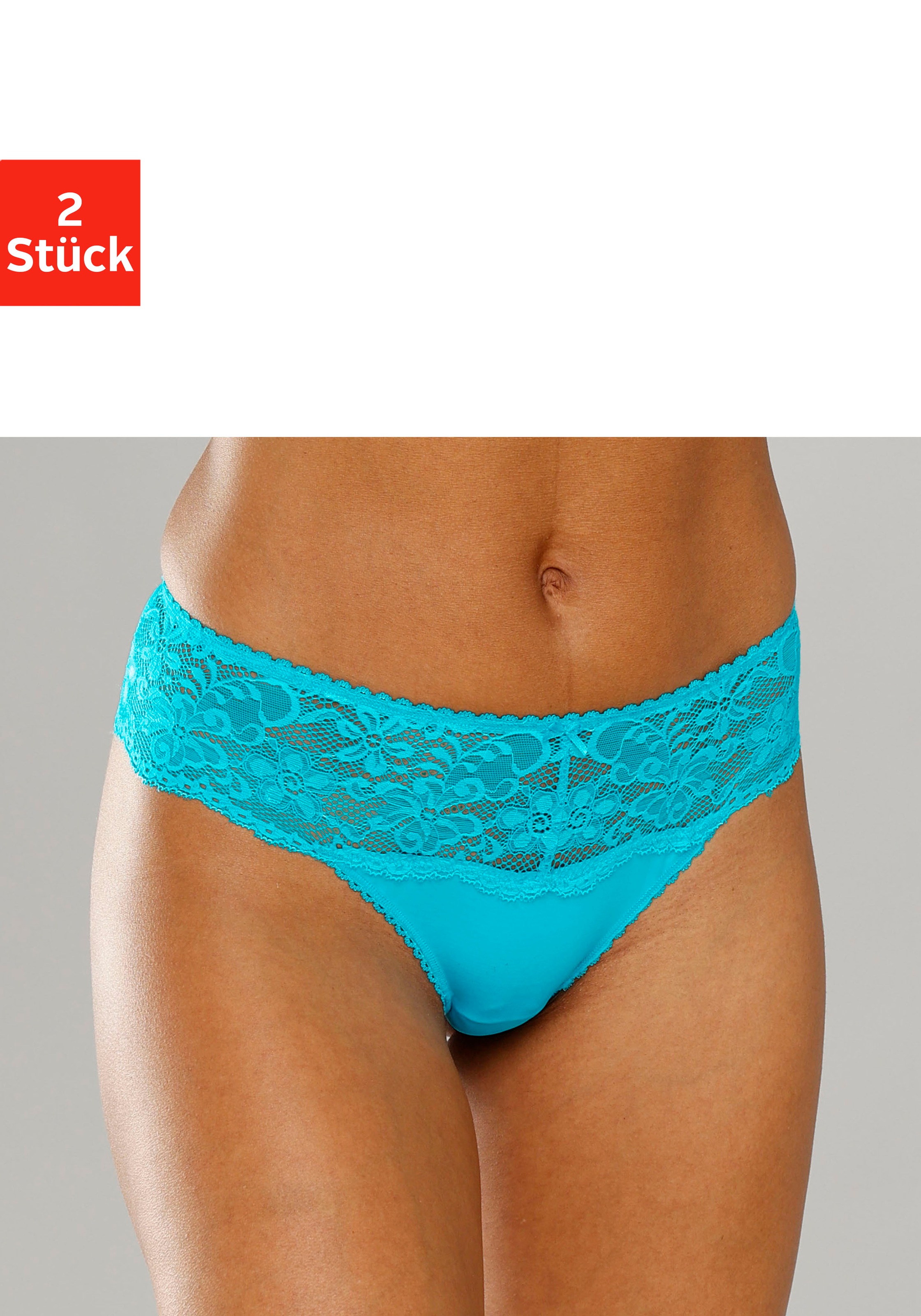 Nuance by Lascana String "mit breitem Spitzenband, als Dessous-Set kombinierbar" Packung, sexy Dessous, sexy Unterwäsche