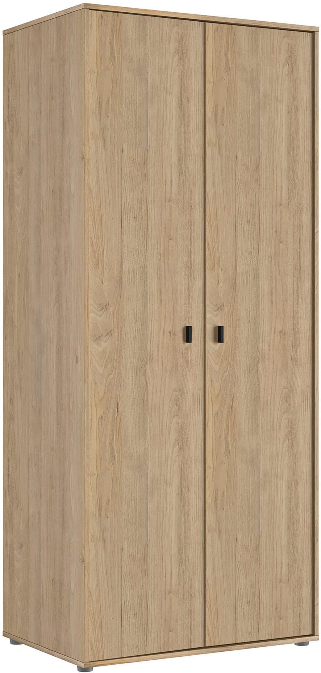 Gami "2-türiger Kleiderschrank" ein einfaches und funktionales, gut eingerichtetes Schrank