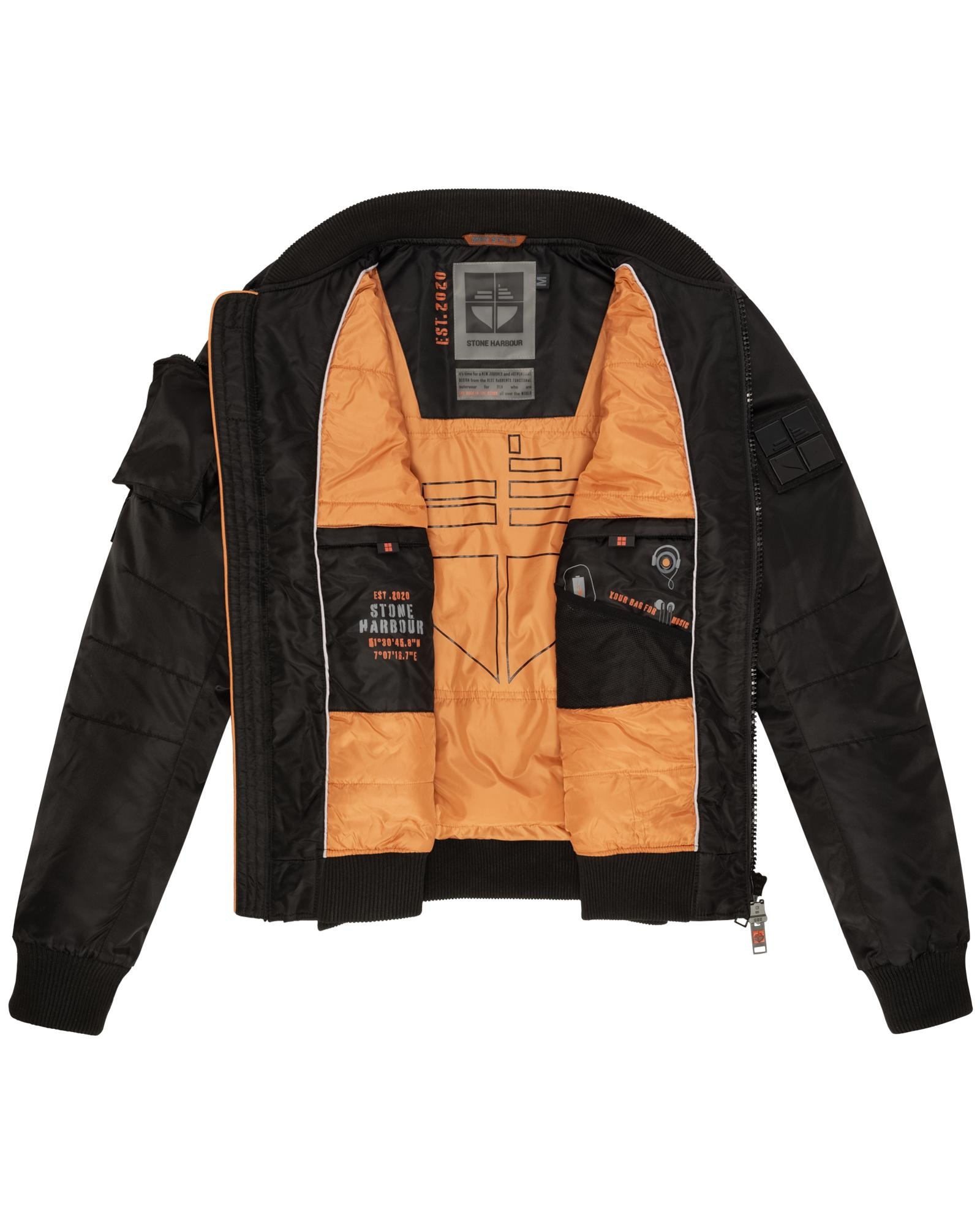 Stone Harbour Bomberjacke »Berkoo«, ohne Kapuze, Coole Herren Pilotenjacke mit praktischer Ärmeltasche